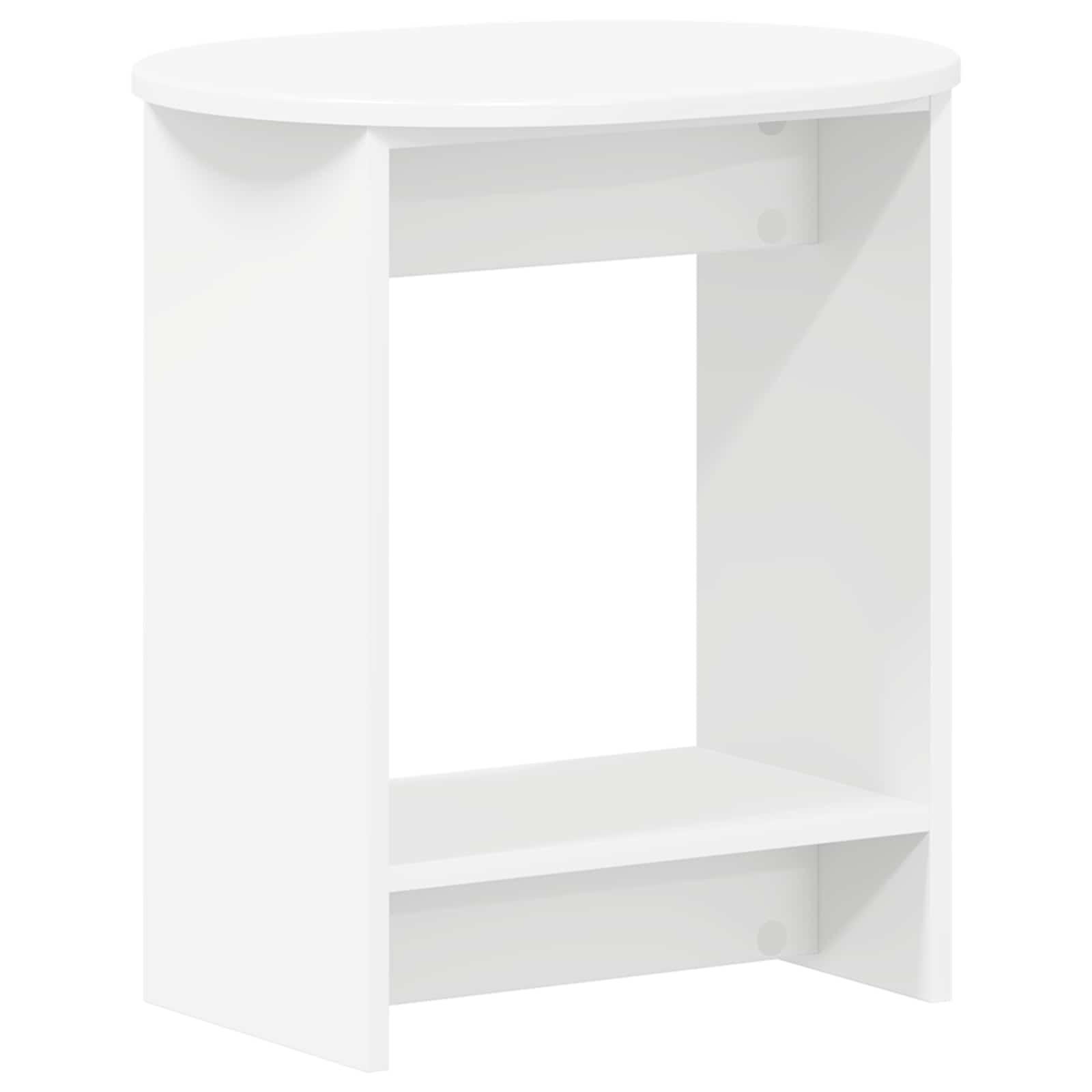 Sidebord Hvid 50 x 39,5 x 55 cm Konstrueret træ billede