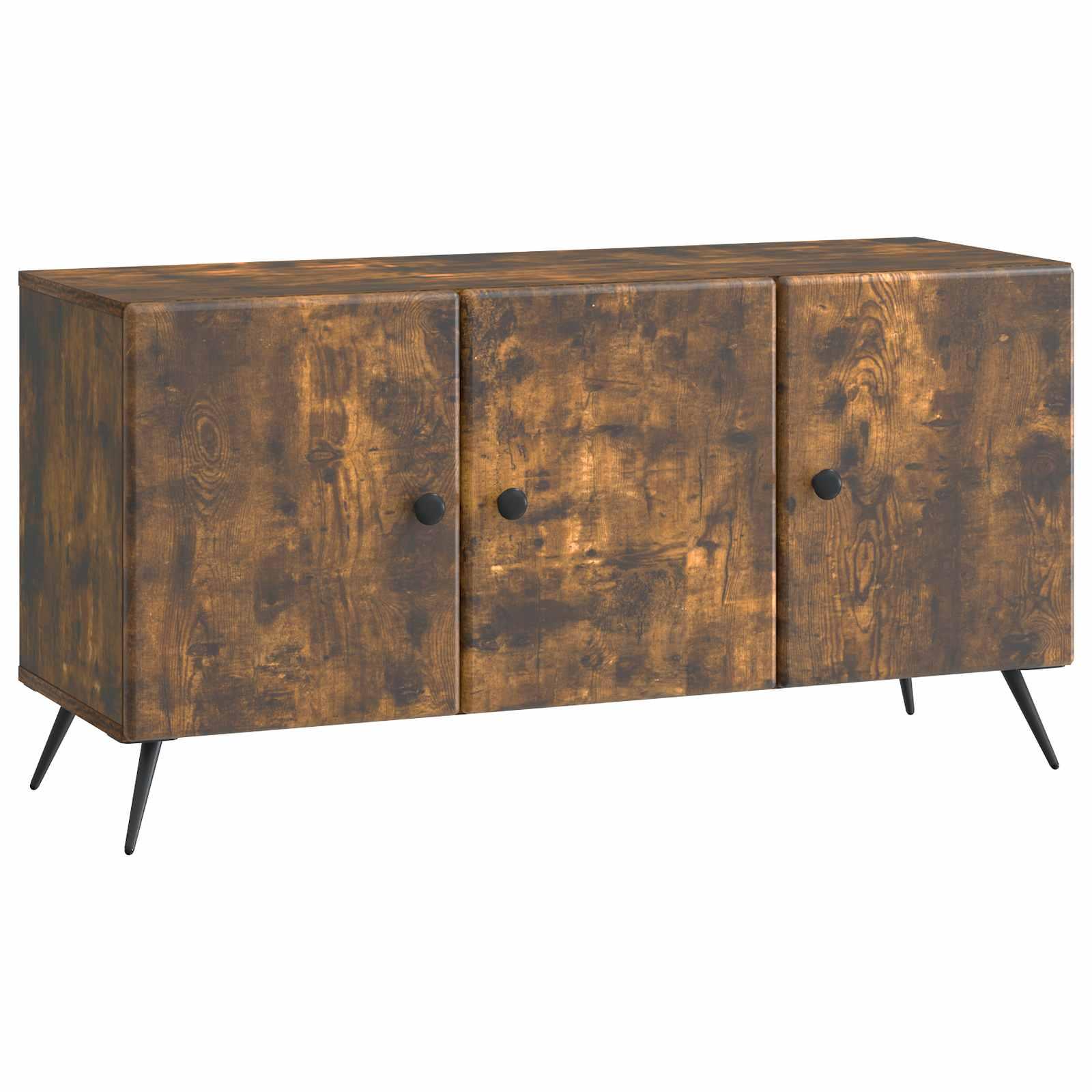 TV-skab Røget eg 99 x 34,5 x 50 cm Konstrueret træ billede