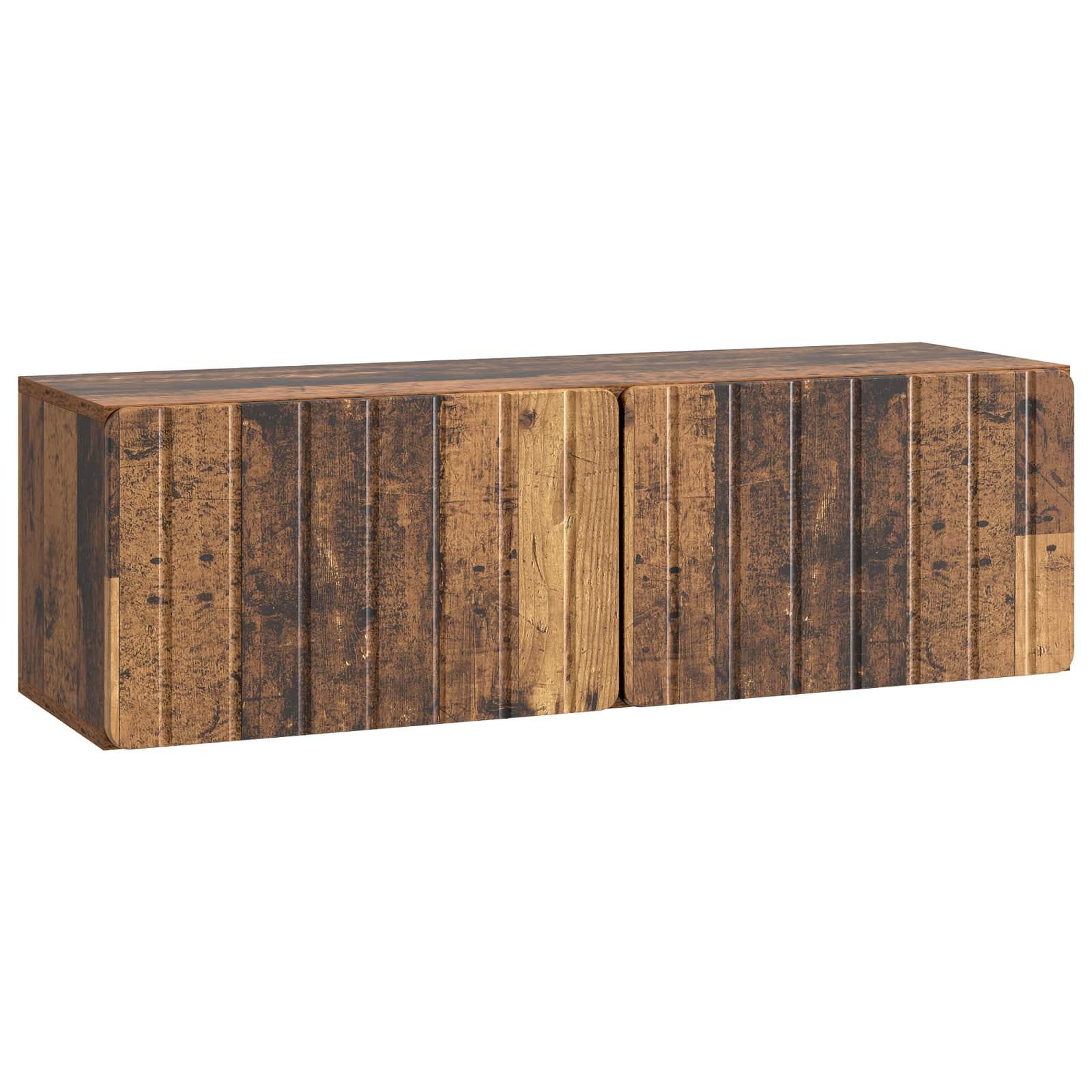 Væghængt TV-skab Gammelt træ 98 x 31 x 30 cm Konstrueret træ billede