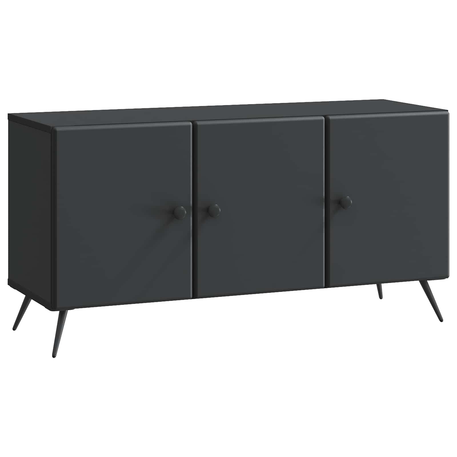 TV-skab Sort 99 x 34,5 x 50 cm Konstrueret træ billede