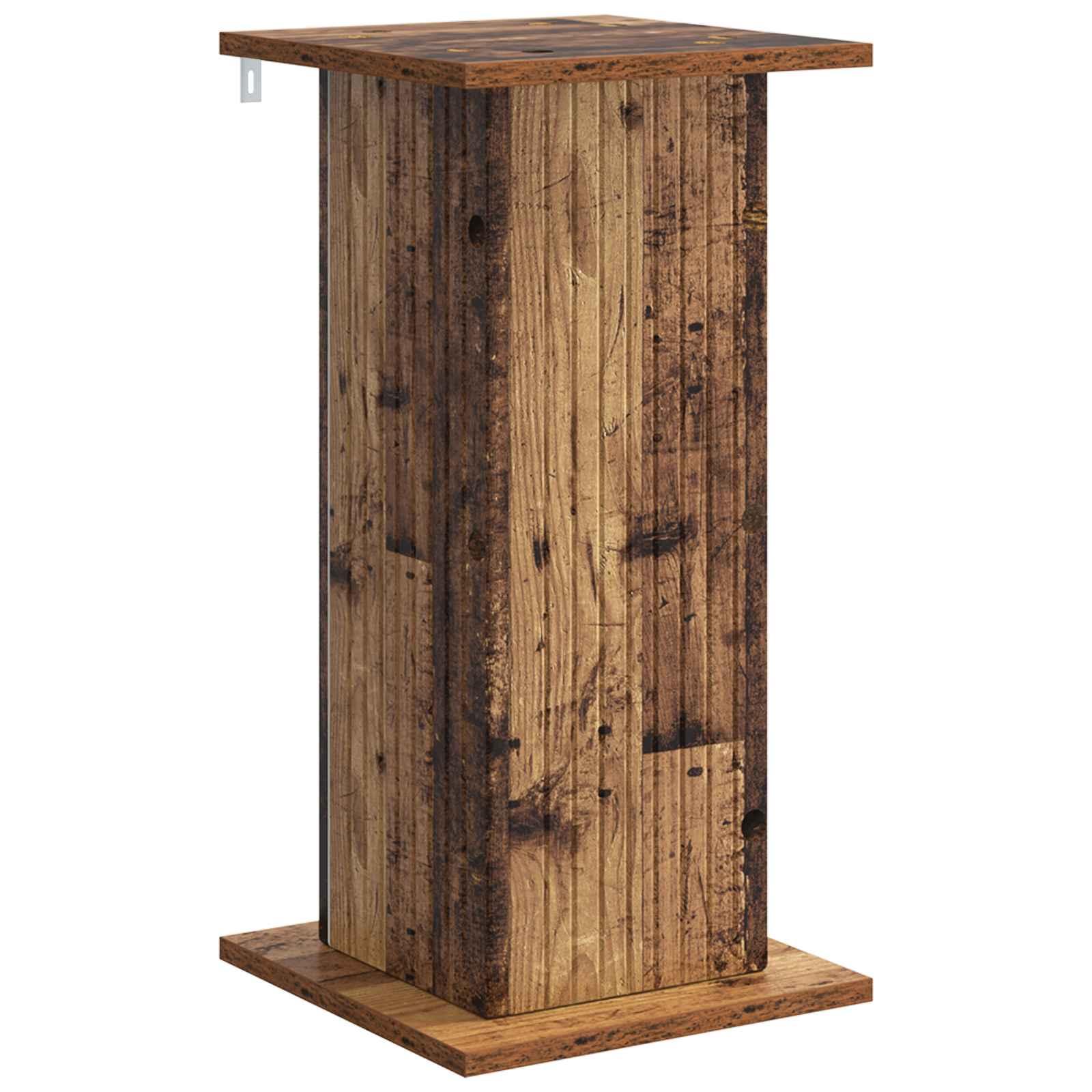 Planteholder i gammelt træ look - konstrueret træ, 30,5 × 30 × 60,5 cm