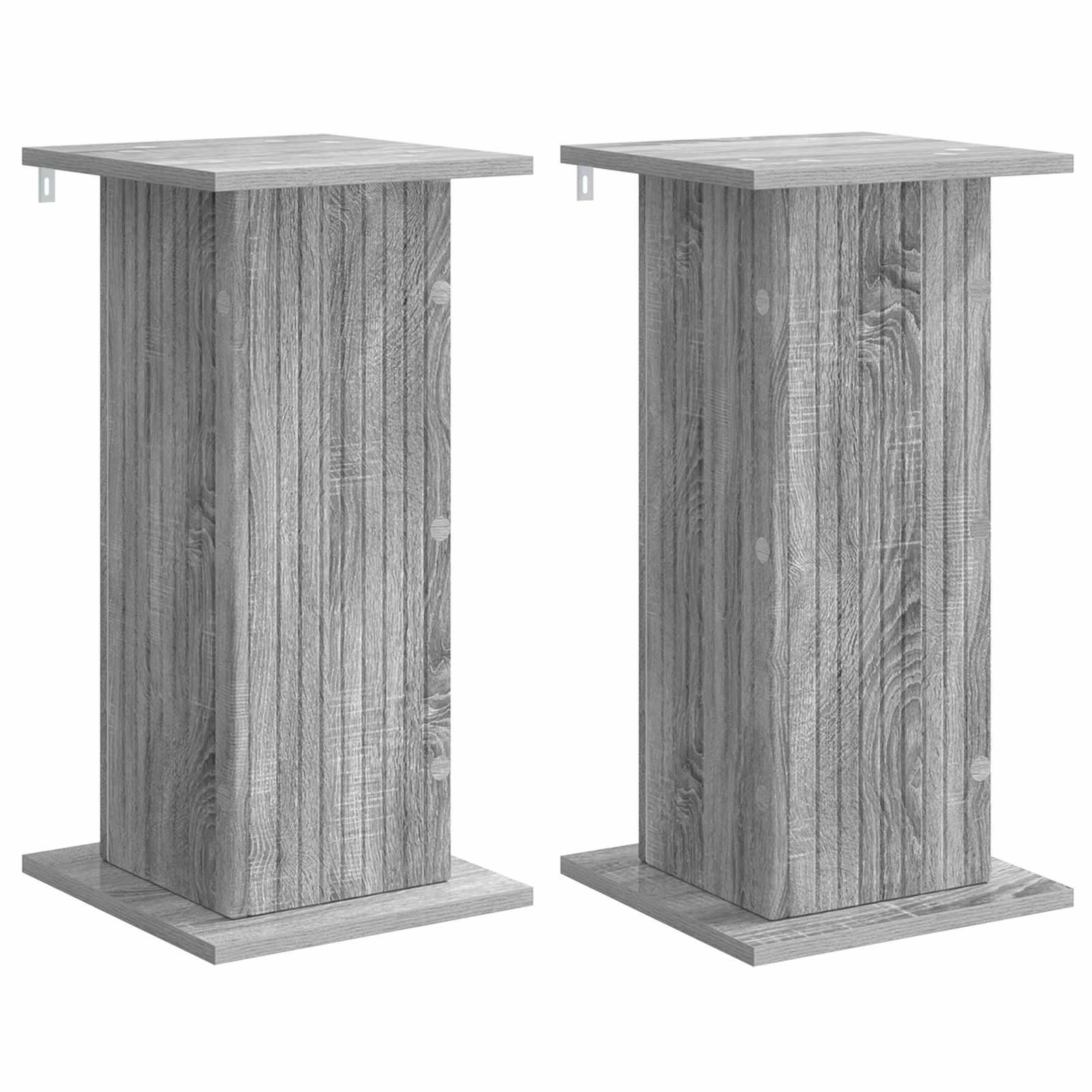 Planteholder 2 stk Grå sonoma-eg 30,5 x 30 x 60,5 cm billede
