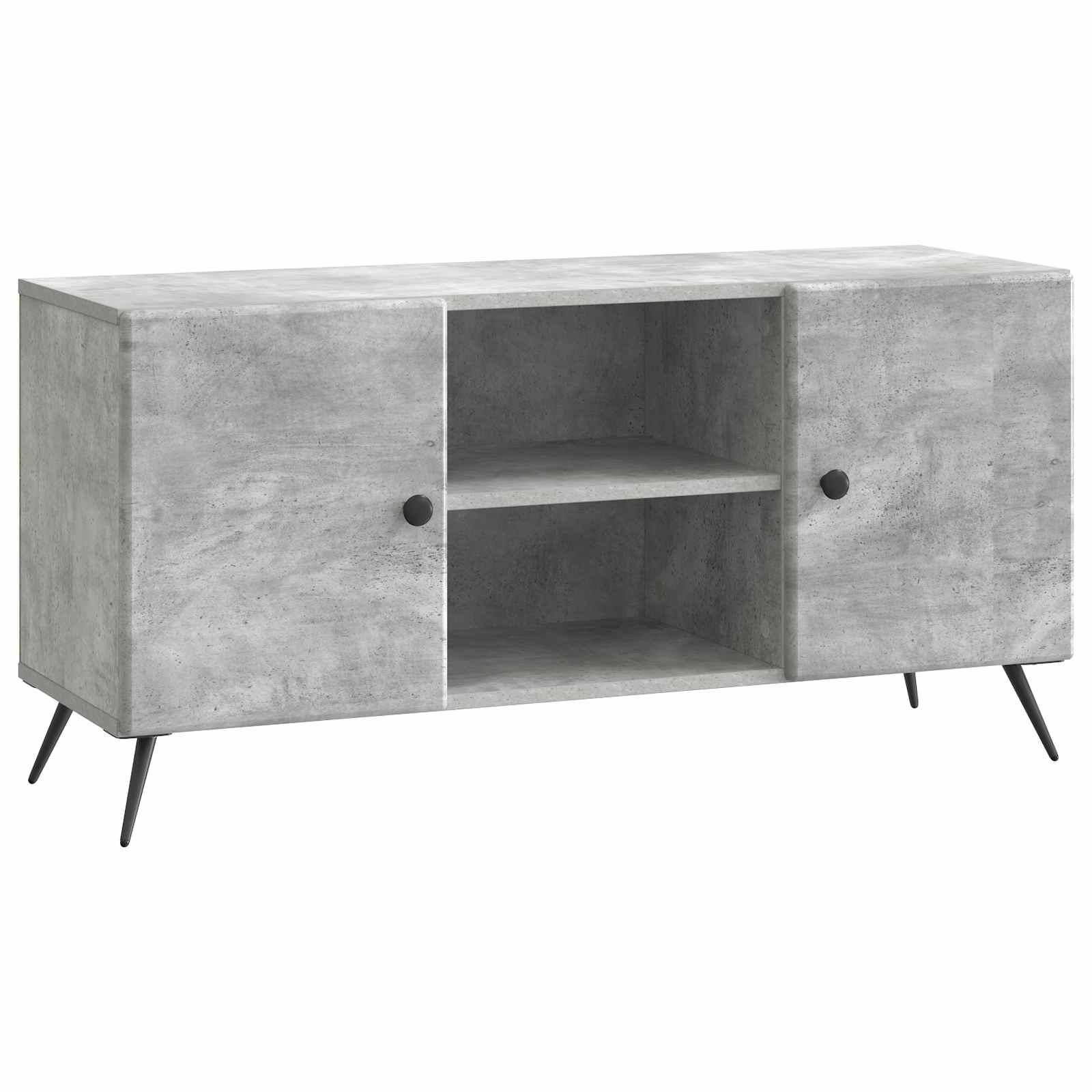 TV-skab Betongrå 102 x 34,5 x 50 cm Konstrueret træ billede
