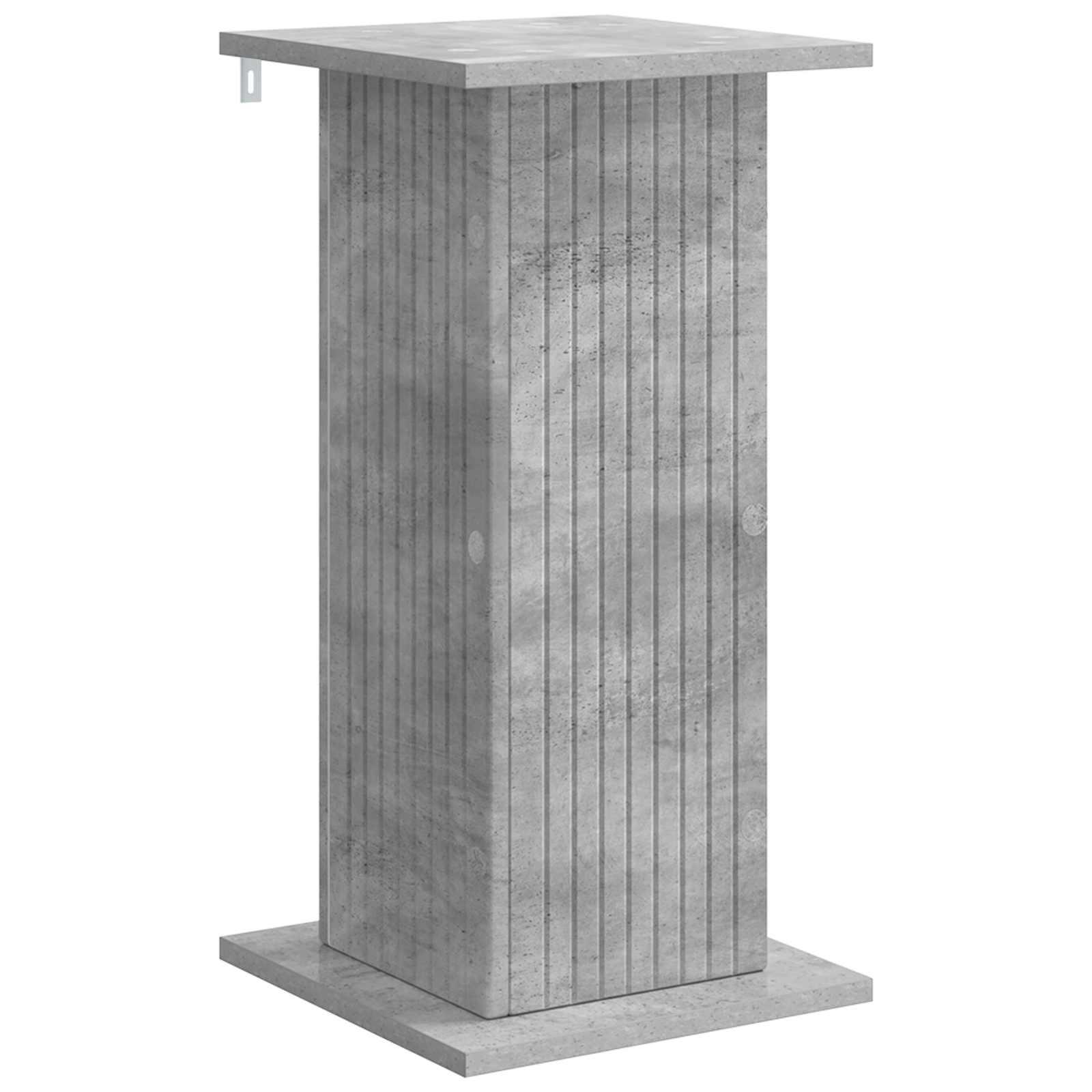 Planteholder i konstrueret træ - betongrå 30,5 × 30 × 60,5 cm