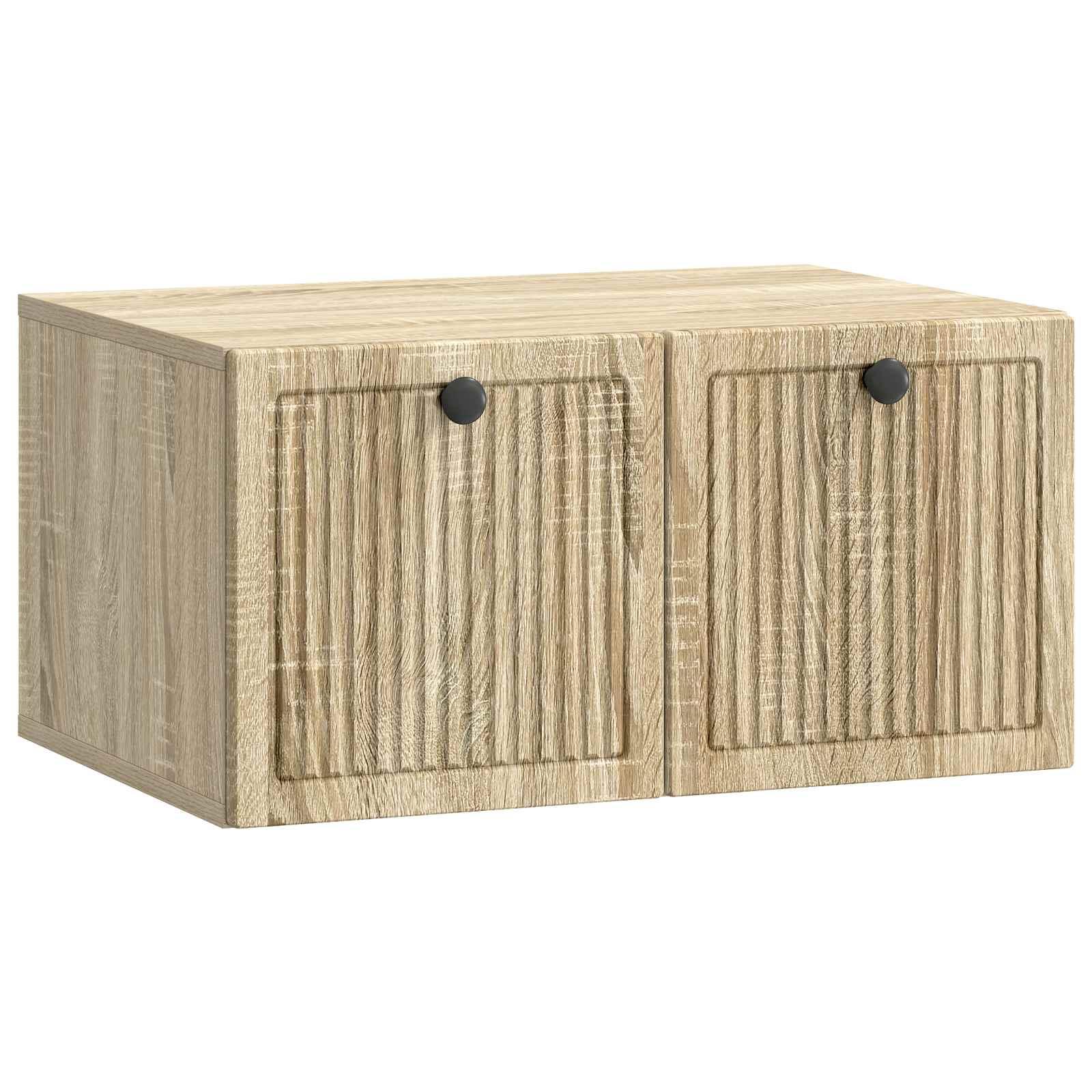 Væghængt TV-skab Sonoma-eg 59,5 x 41 x 30 cm Konstrueret træ billede