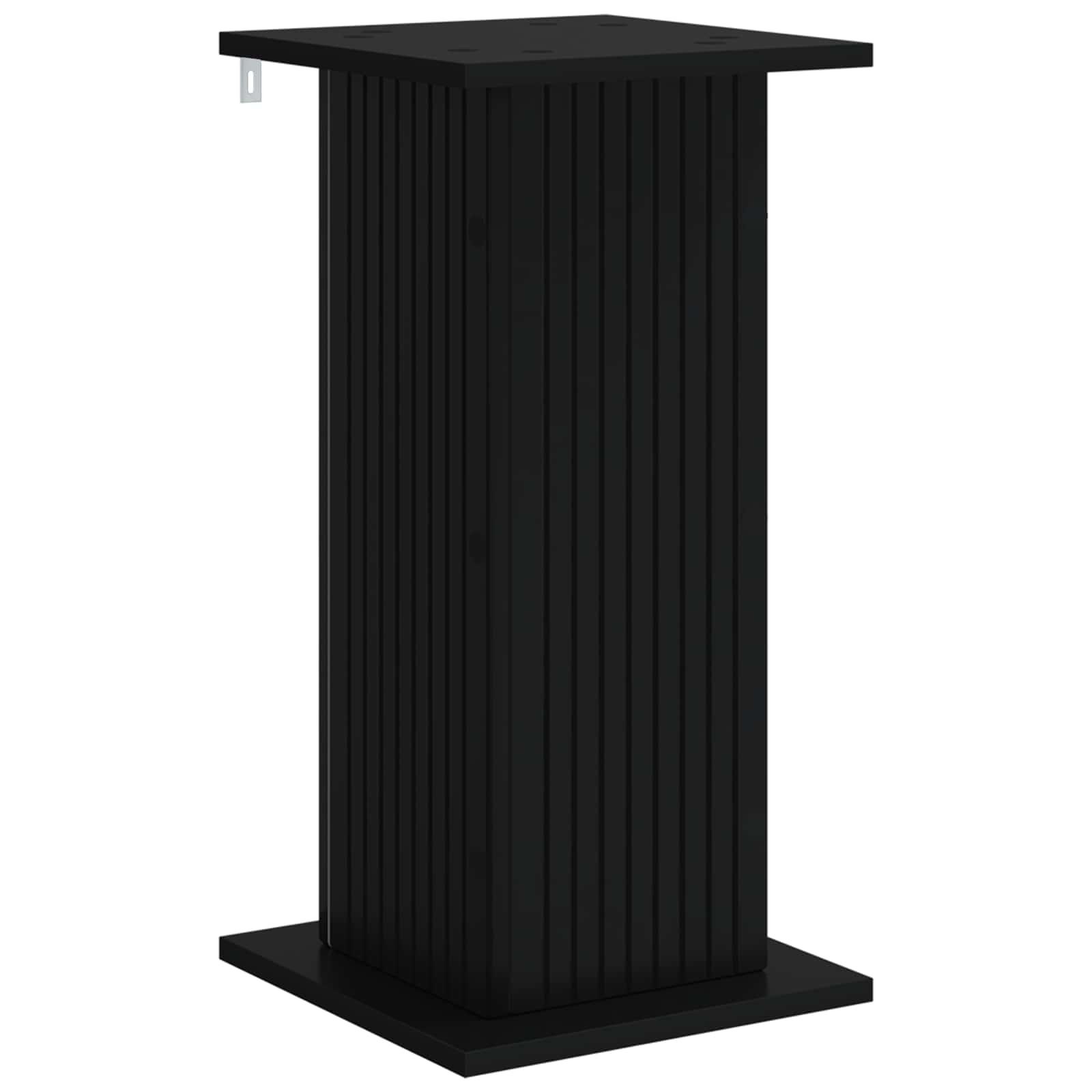 Planteholder i konstrueret træ - sort 30,5 × 30 × 60,5 cm