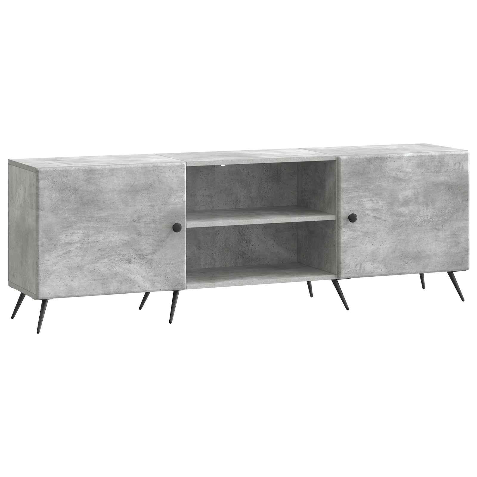 TV-skab Betongrå 150 x 31 x 50 cm Konstrueret træ billede