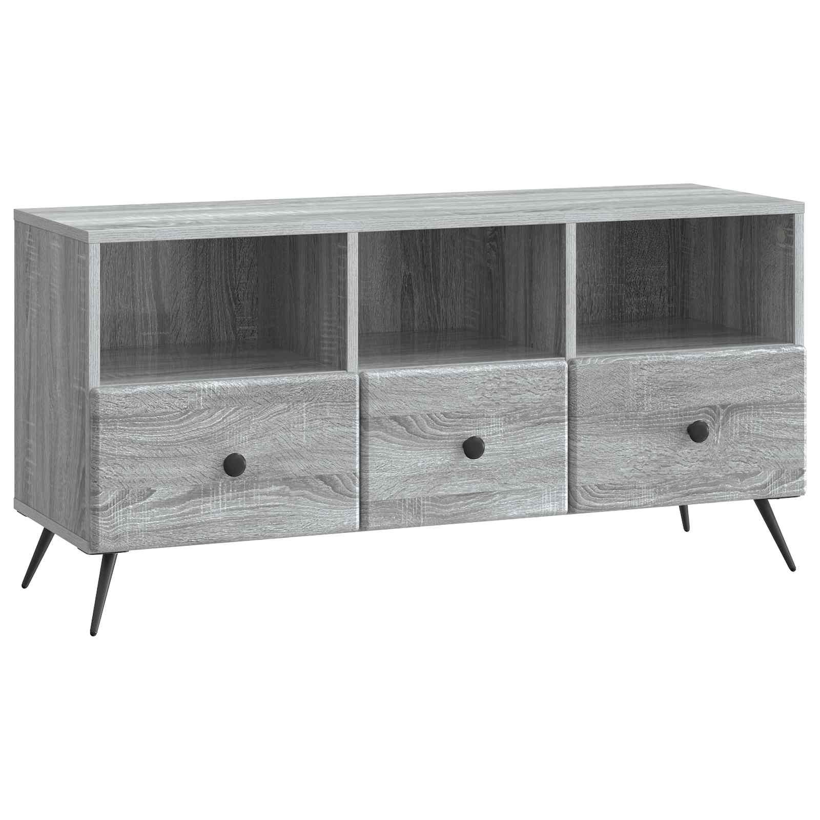 TV-skab Grå sonoma-eg 102 x 34,5 x 50 cm Konstrueret træ billede