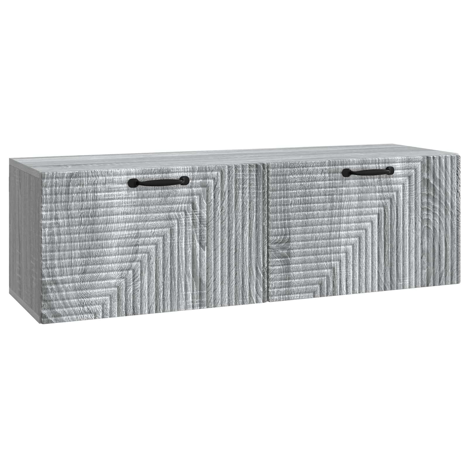 Væghængt TV-skab Grå sonoma-eg 98 x 31 x 30 cm Konstrueret træ billede