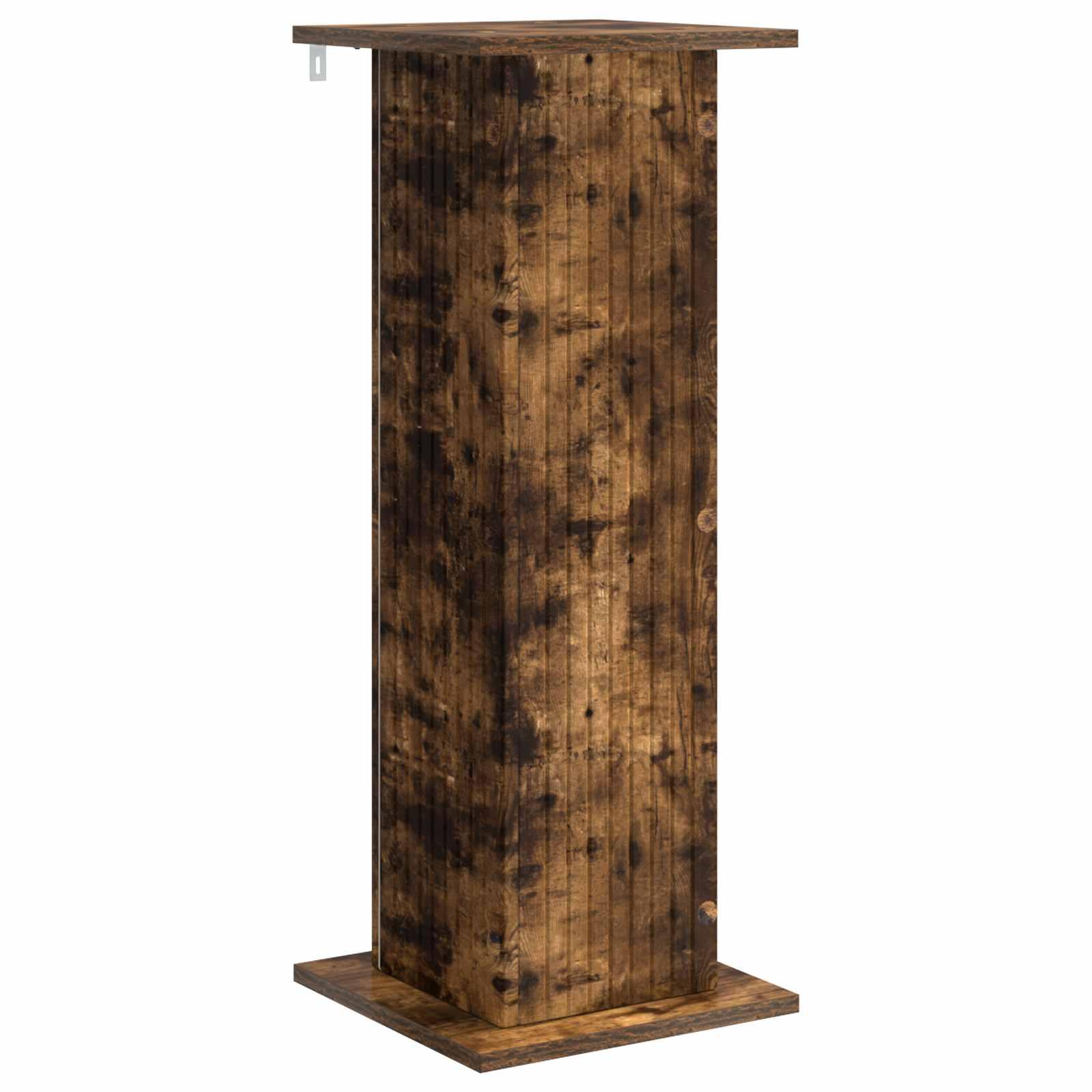 Planteholder i røget eg - konstrueret træ, 30,5 × 30 × 80,5 cm