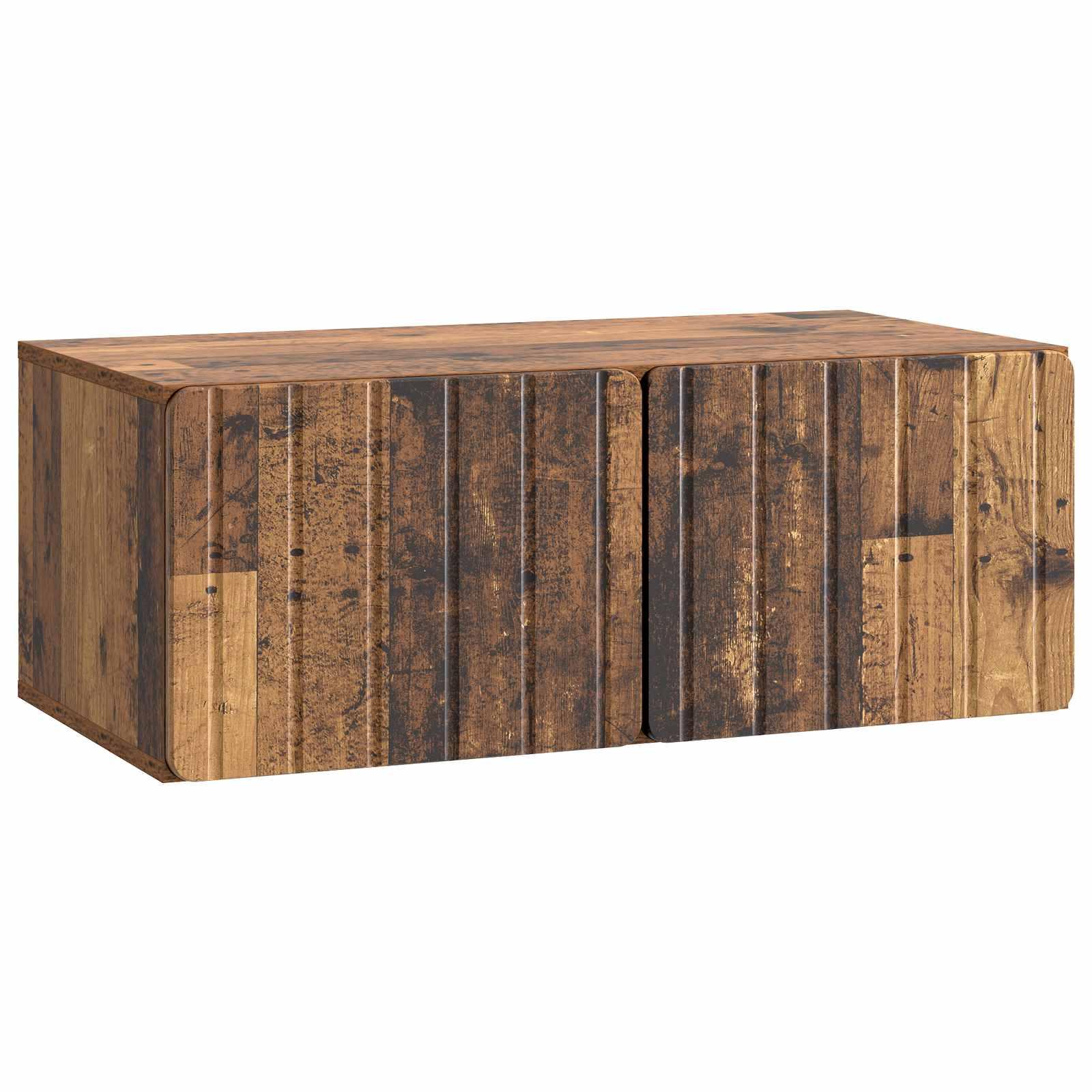 Væghængt TV-skab Gammelt træ 78,5 x 41 x 30 cm Konstrueret træ billede