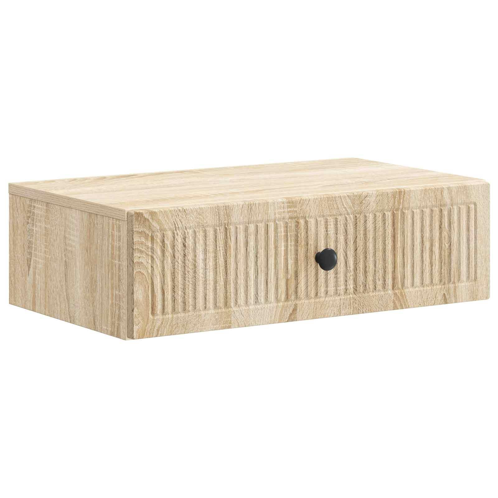 Væghængt Sideskab Sonoma-eg 59 x 34,5 x 17 cm Konstrueret træ billede