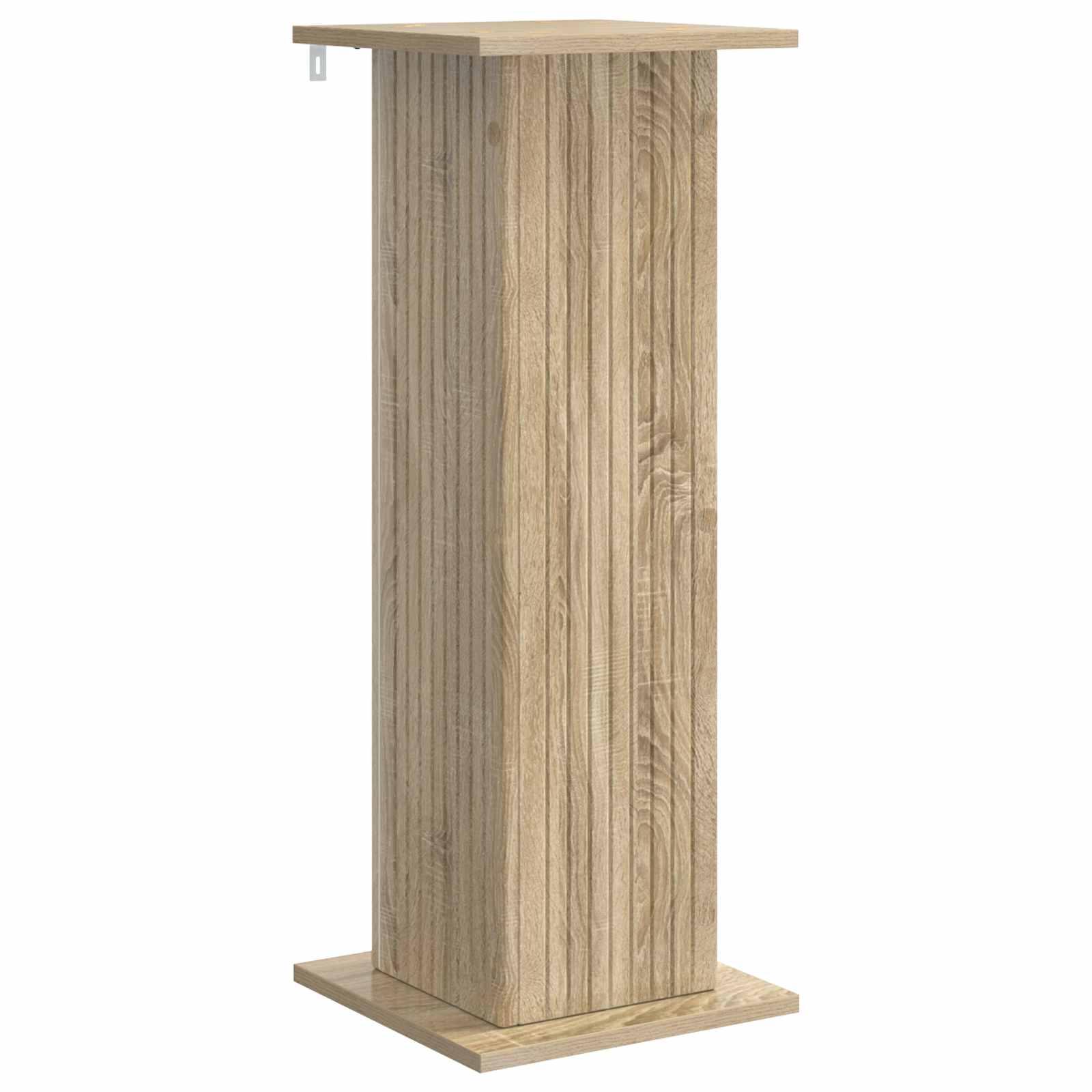 Planteholder i sonoma-eg - 30,5 × 30 × 80,5 cm, konstrueret træ