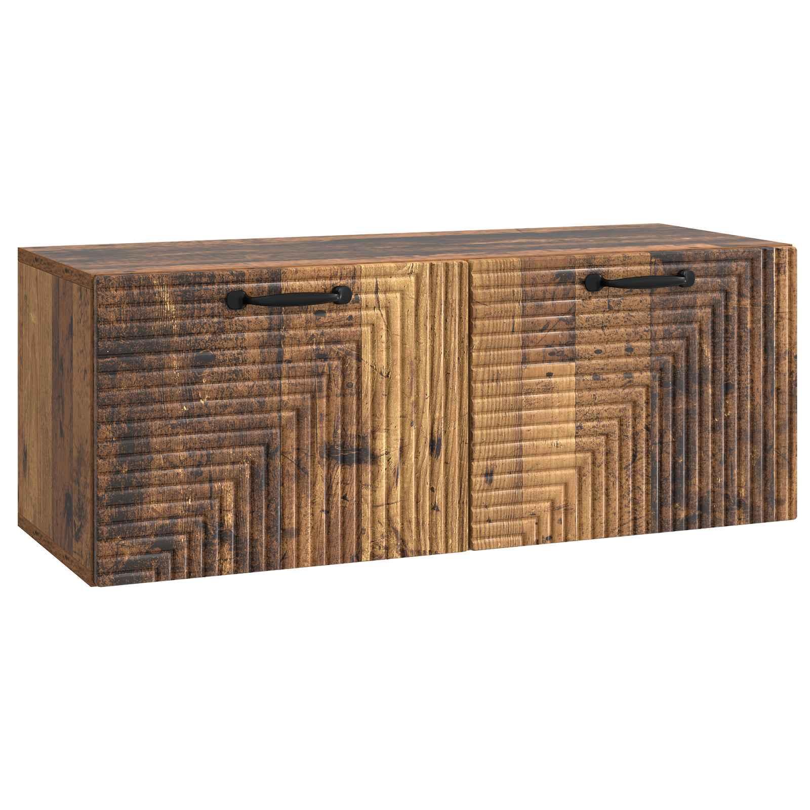Væghængt TV-skab Gammelt træ 78,5 x 31 x 30 cm Konstrueret træ billede