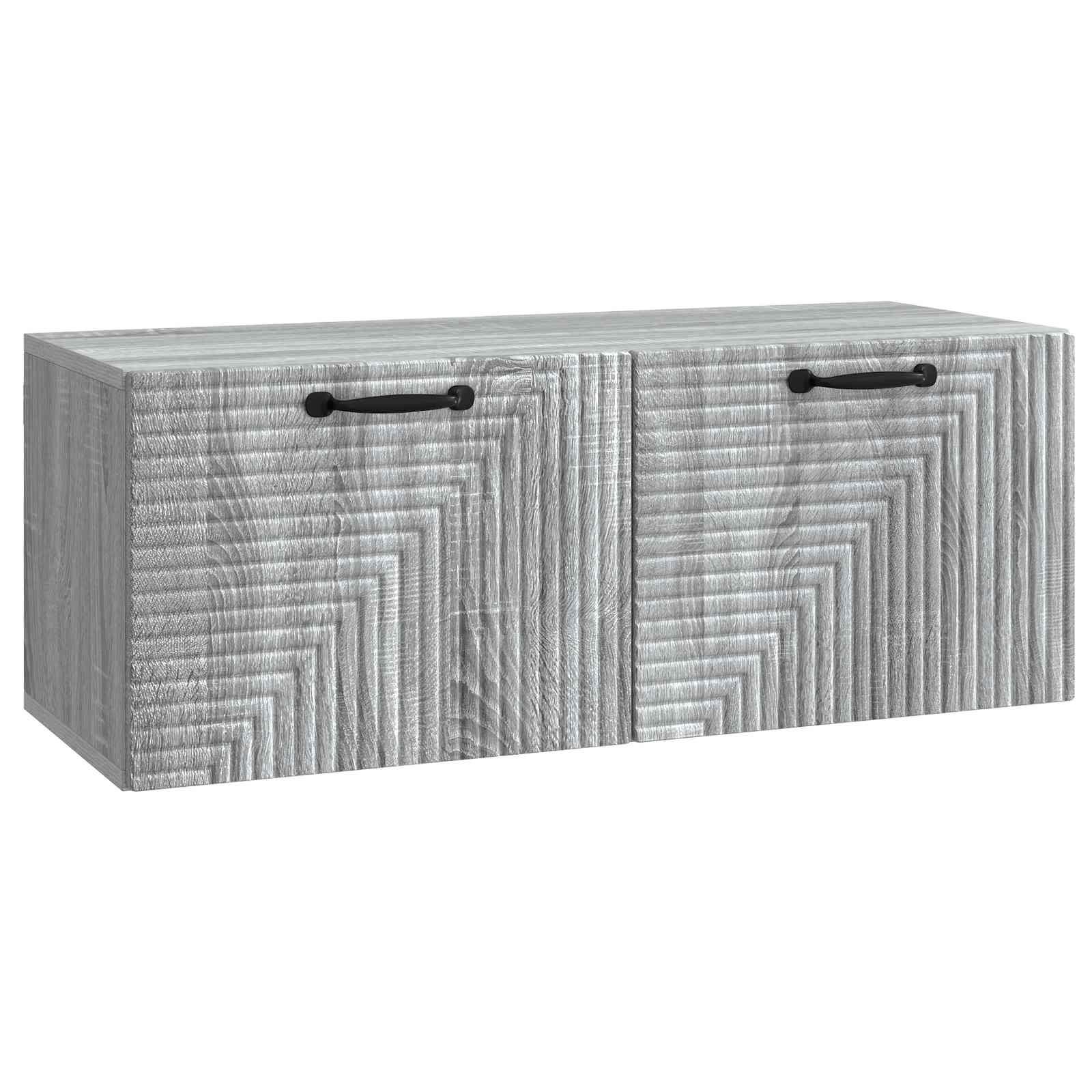 Væghængt TV-skab Vægmonteret Grå sonoma-eg 78,5 x 31 x 30 cm billede