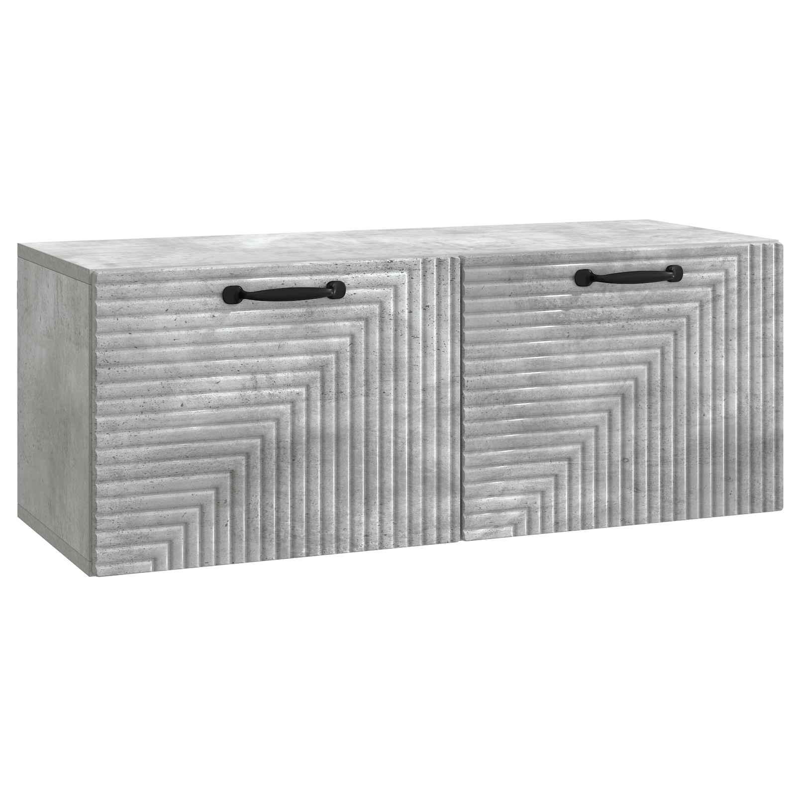 Væghængt TV-skab Betongrå 78,5 x 31 x 30 cm Konstrueret træ billede