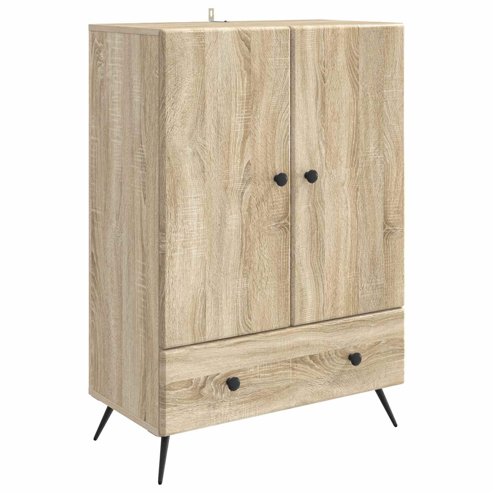 Sidebord Sonoma-eg 66 x 34,5 x 95 cm Konstrueret træ billede
