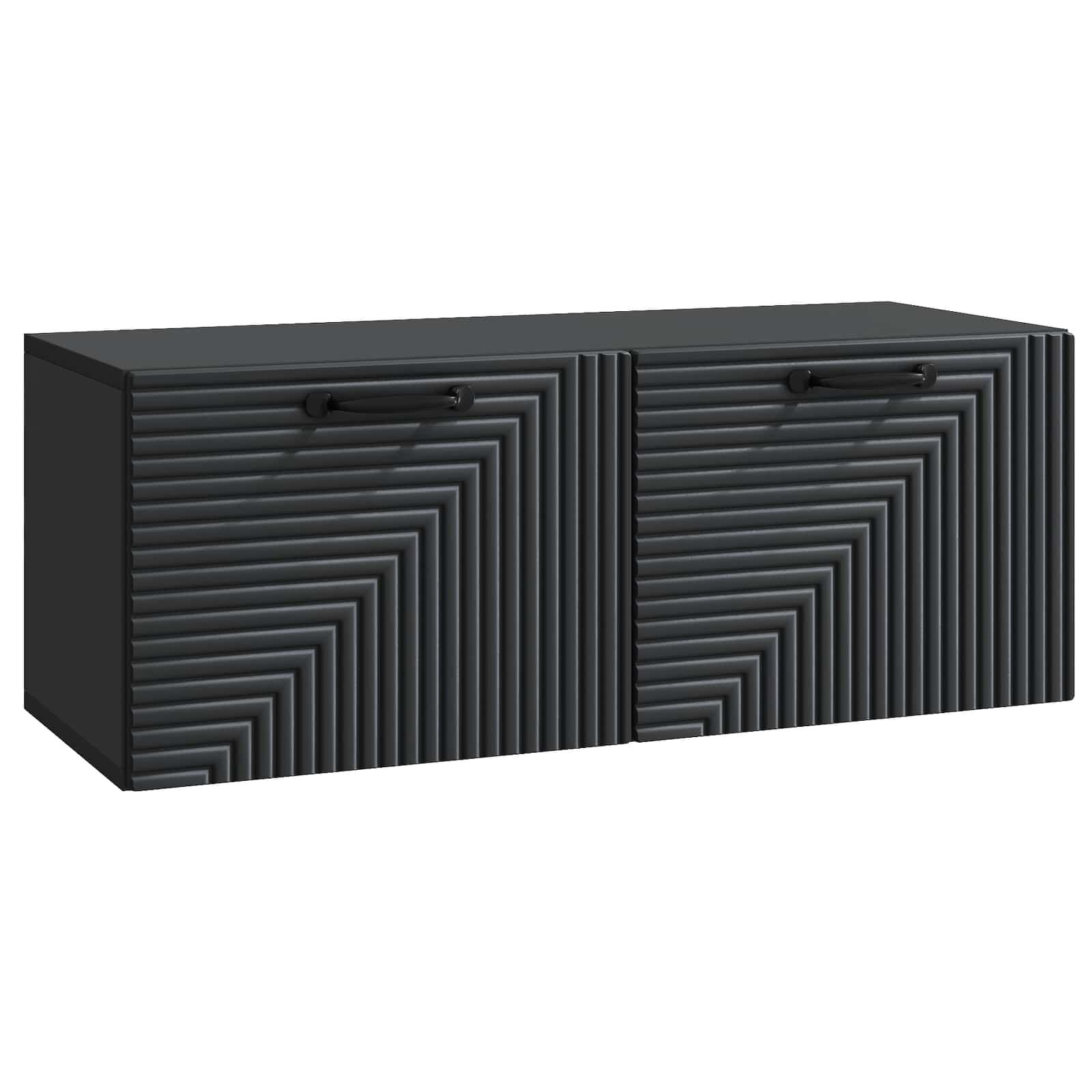 Væghængt TV-skab Sort 78,5 x 31 x 30 cm Konstrueret træ billede
