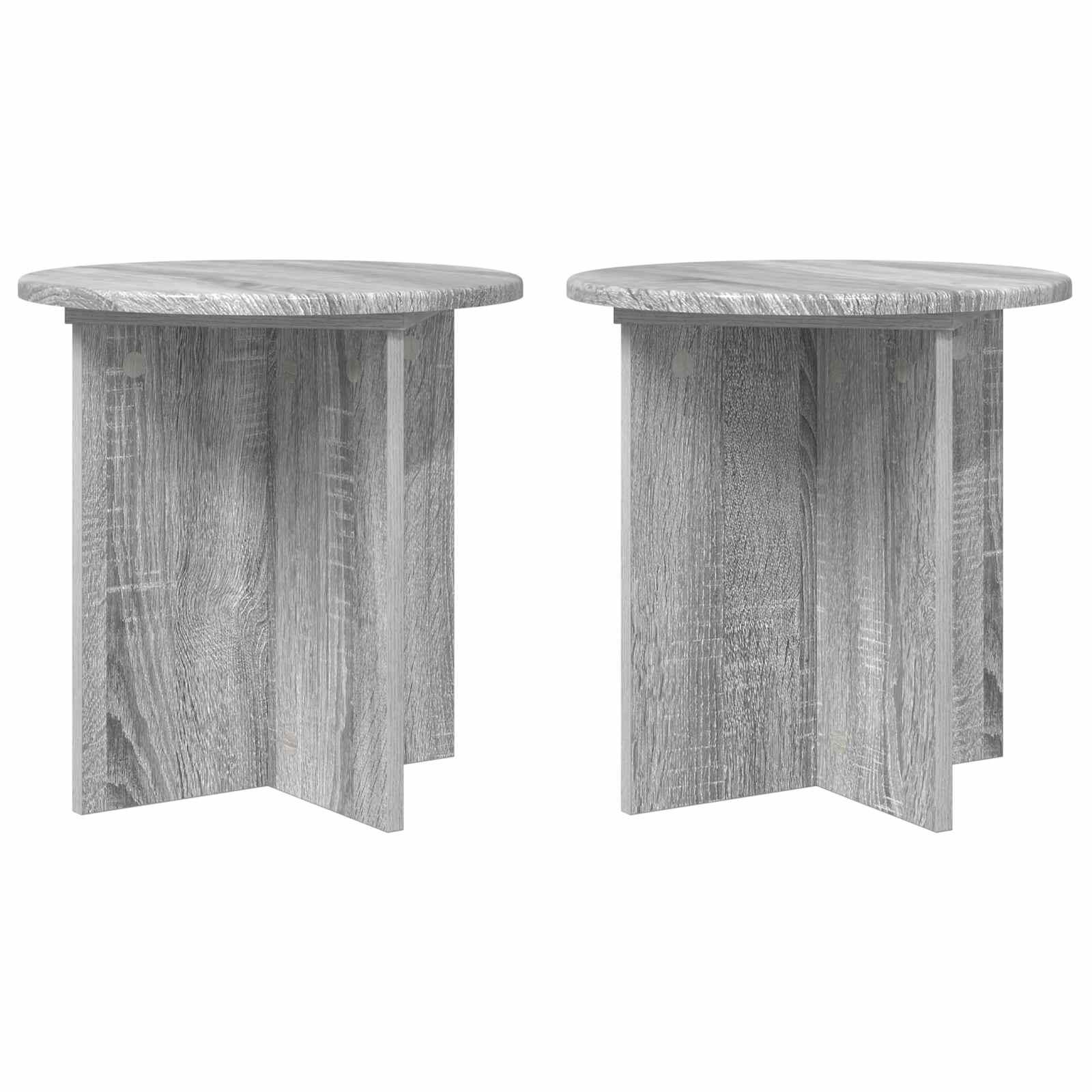 Planteholder 2 stk Grå sonoma-eg 40 x 40 x 40 cm billede