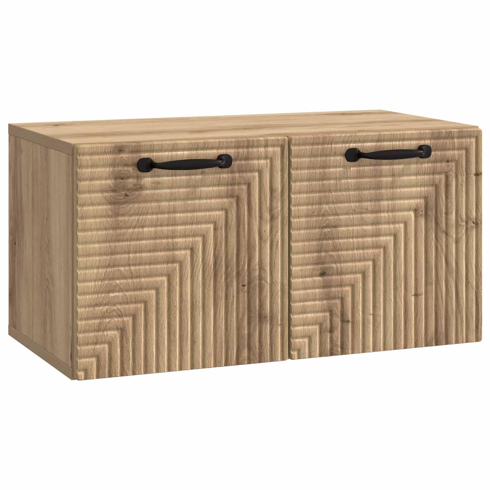 Væghængt TV-skab Artisan-eg 59,5 x 31 x 30 cm Konstrueret træ billede