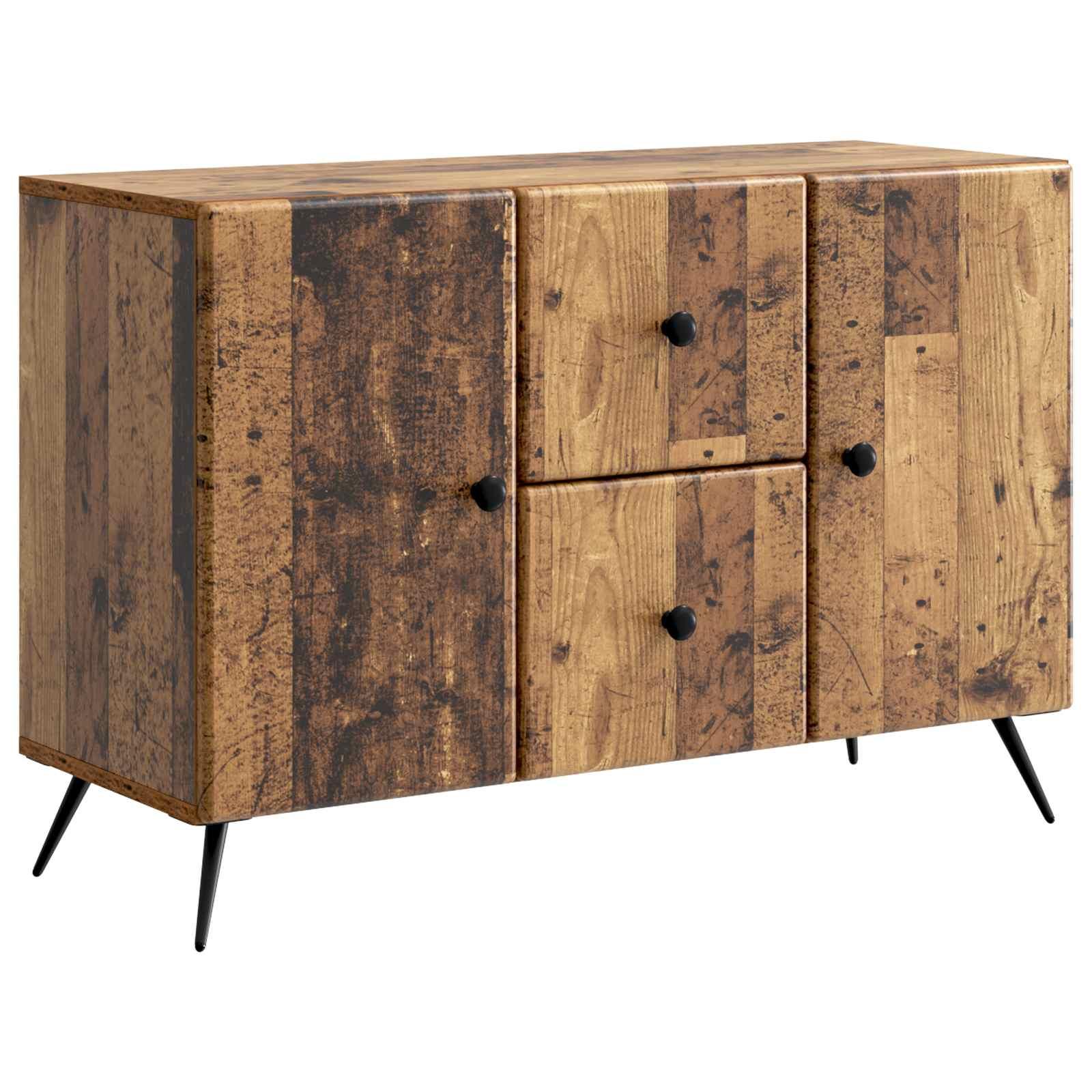 Sidebord Gammelt træ 89 x 34,5 x 60 cm Konstrueret træ billede