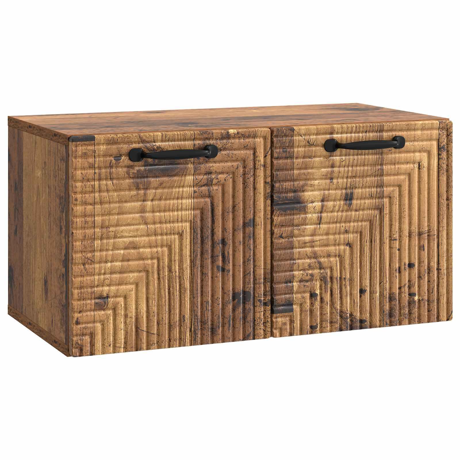 Væghængt TV-skab Gammelt træ 59,5 x 31 x 30 cm Konstrueret træ billede