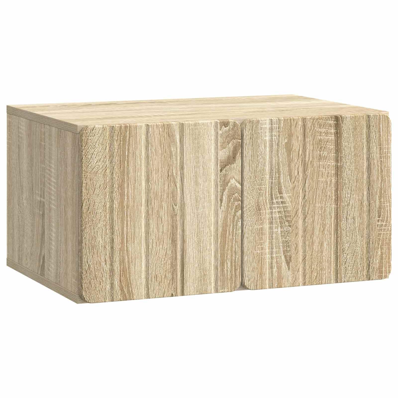 Væghængt TV-skab Sonoma-eg 59,5 x 41 x 30 cm Konstrueret træ billede