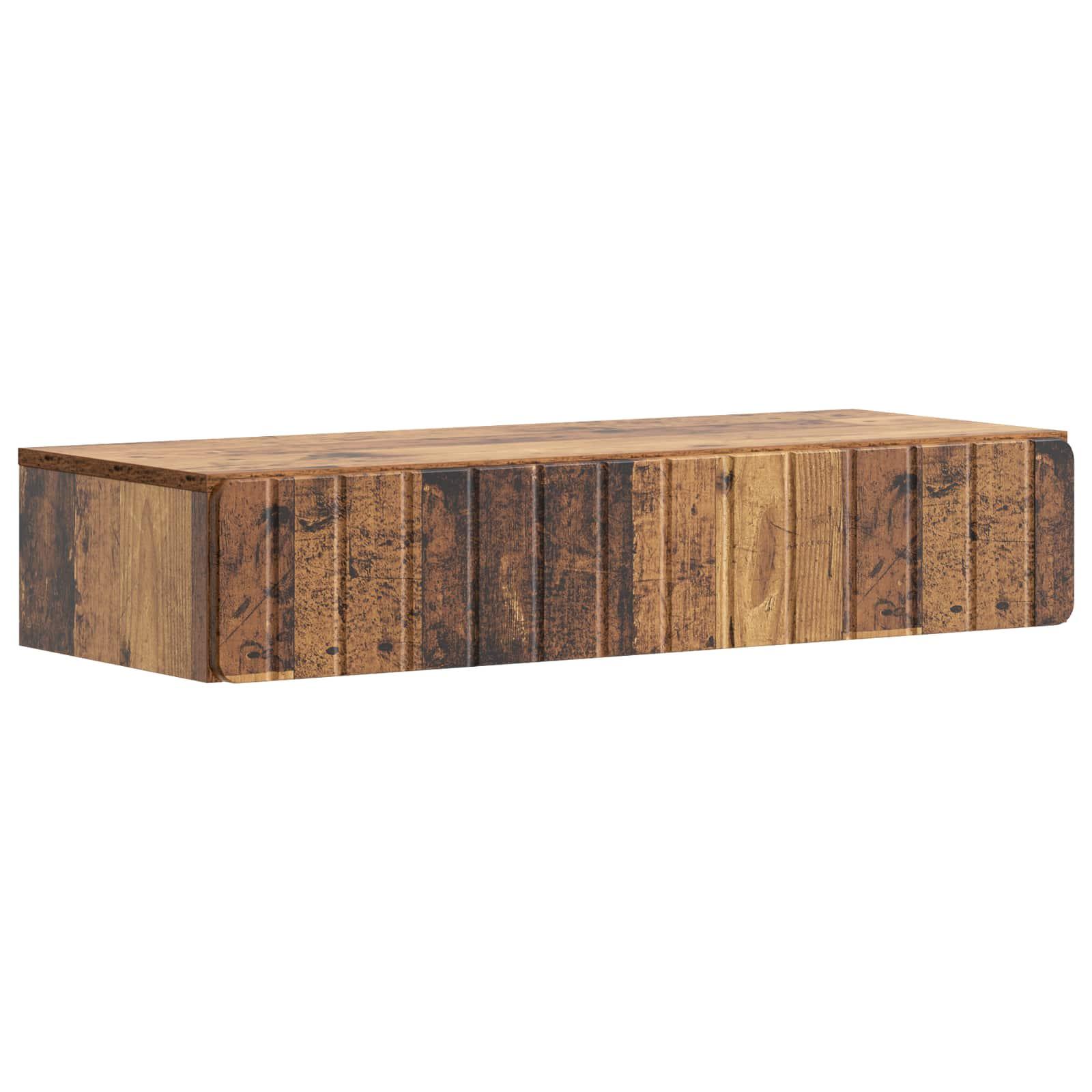 Væghængt Sideskab Gammelt træ 87,5 x 34,5 x 17 cm billede