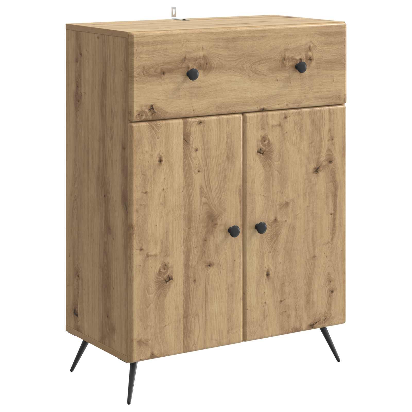 Sidebord Artisan-eg 66 x 34,5 x 90 cm Konstrueret træ billede