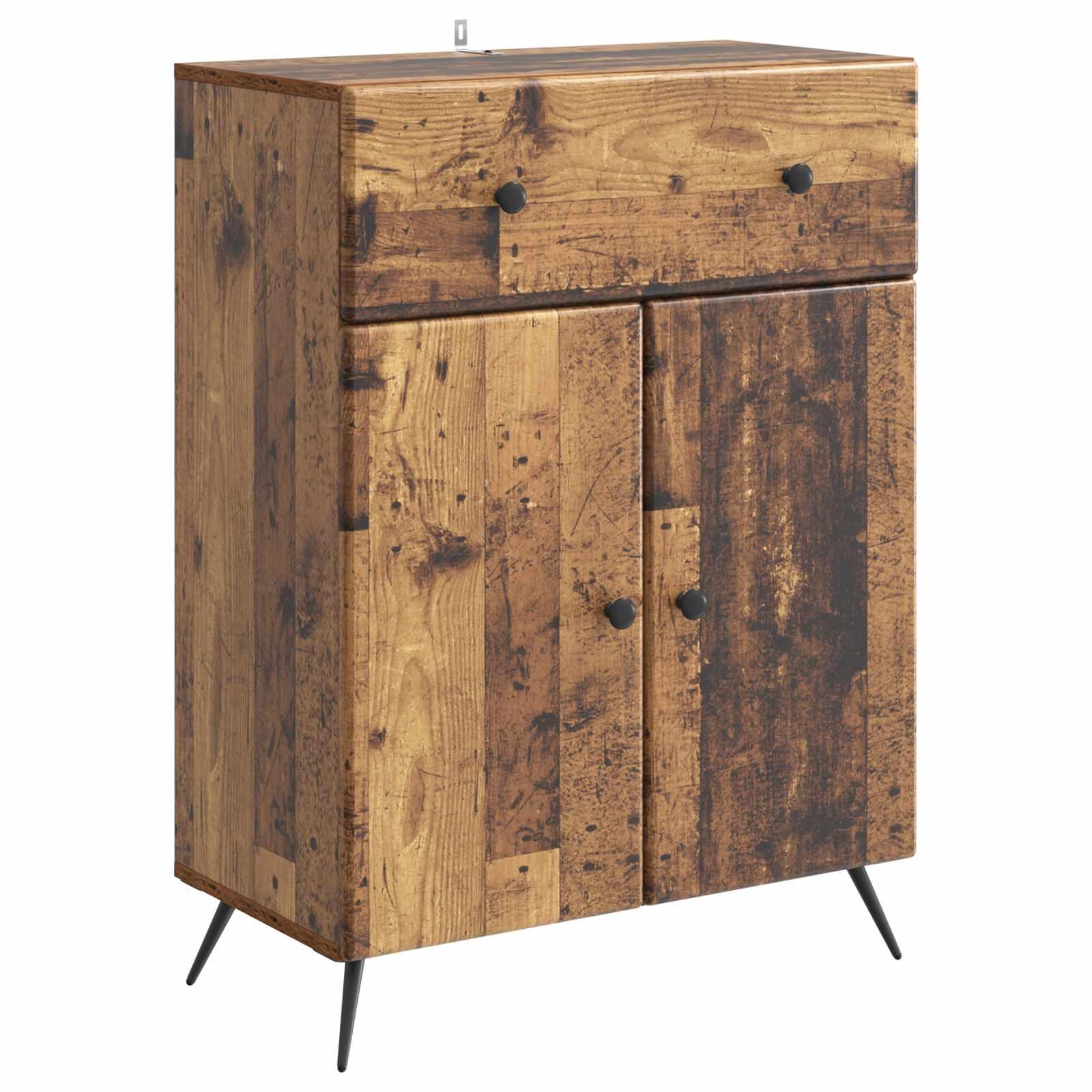 Sidebord Gammelt træ 66 x 34,5 x 90 cm Konstrueret træ billede