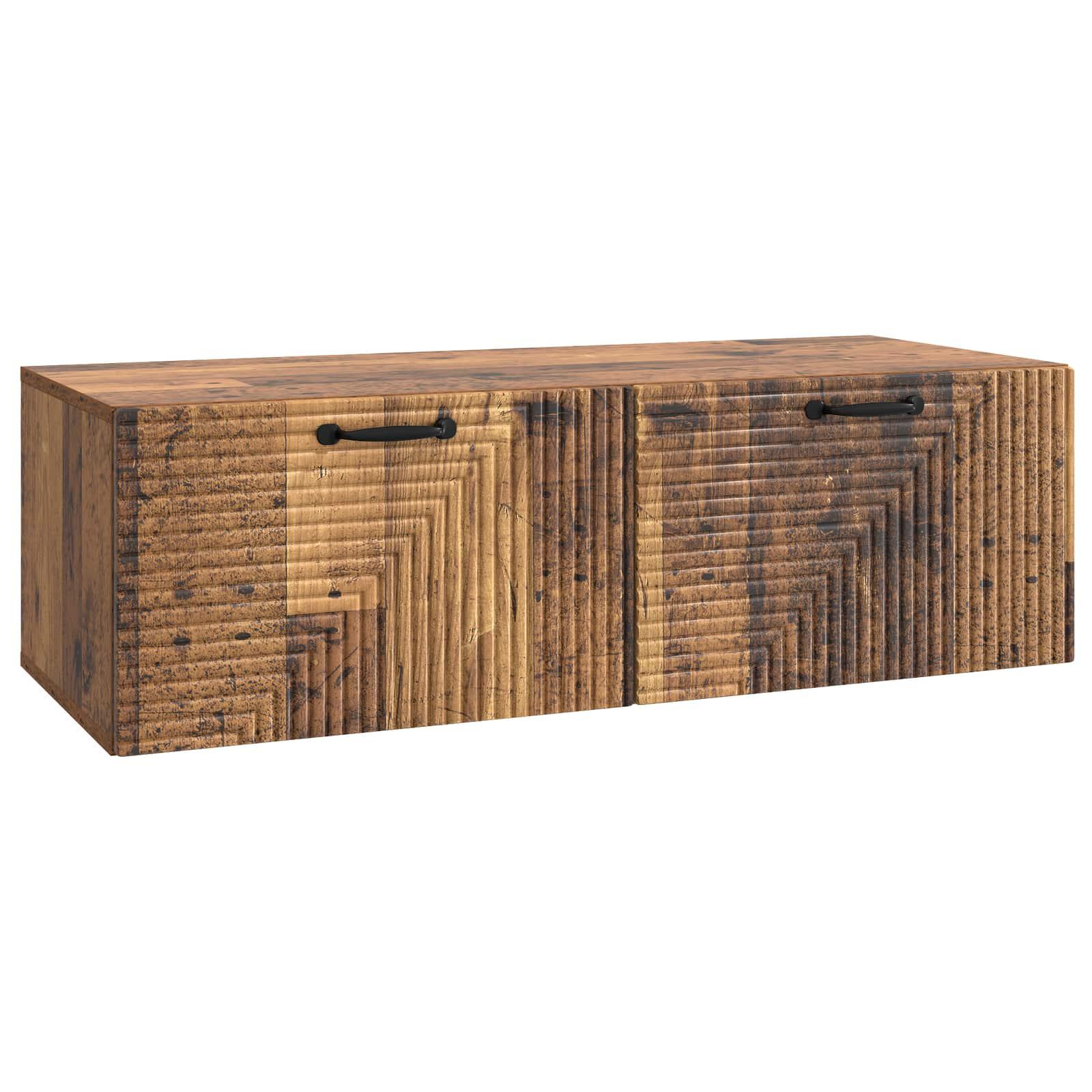Væghængt TV-skab Gammelt træ 98 x 41 x 30 cm Konstrueret træ billede