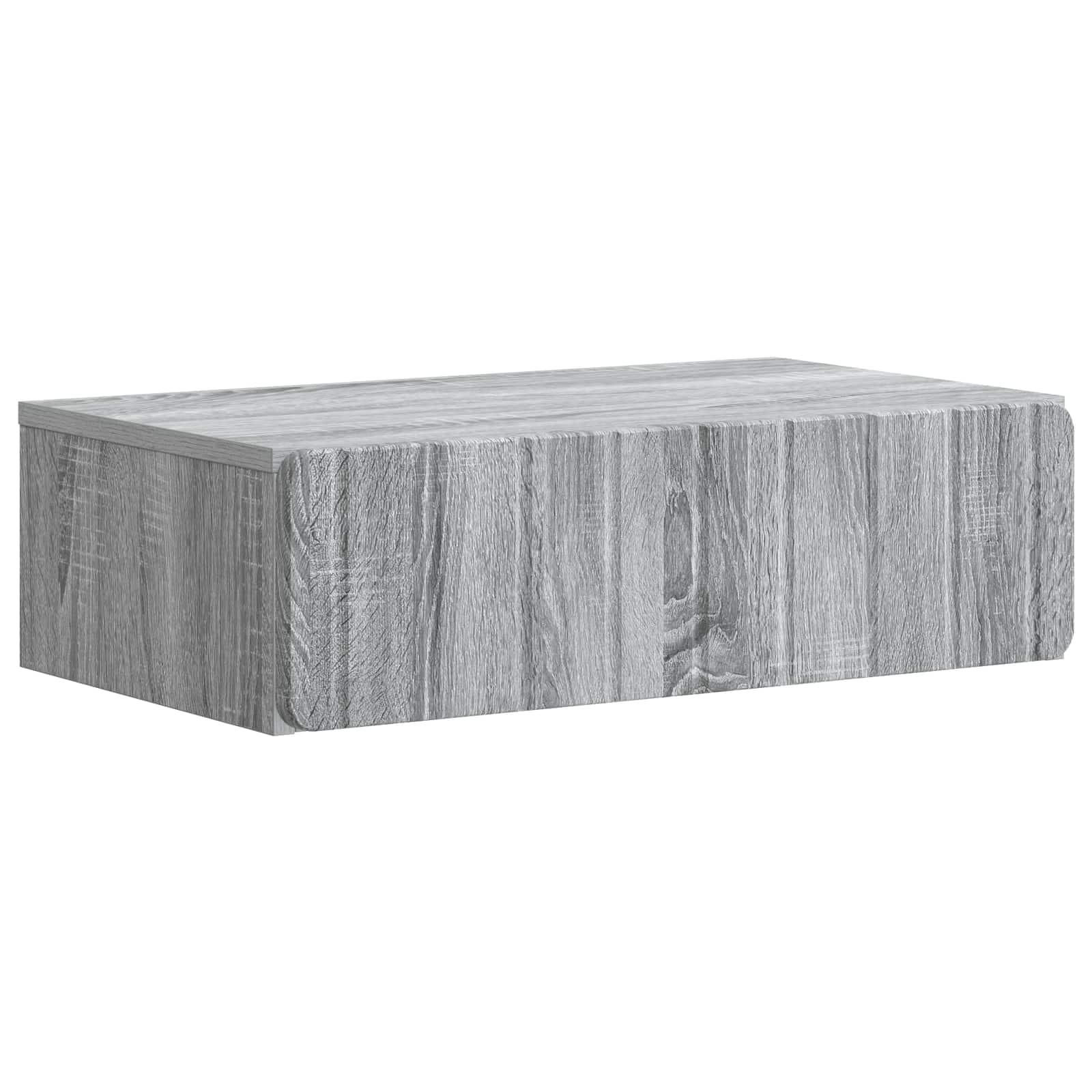 Væghængt Sideskab Grå sonoma-eg 59 x 34,5 x 17 cm billede