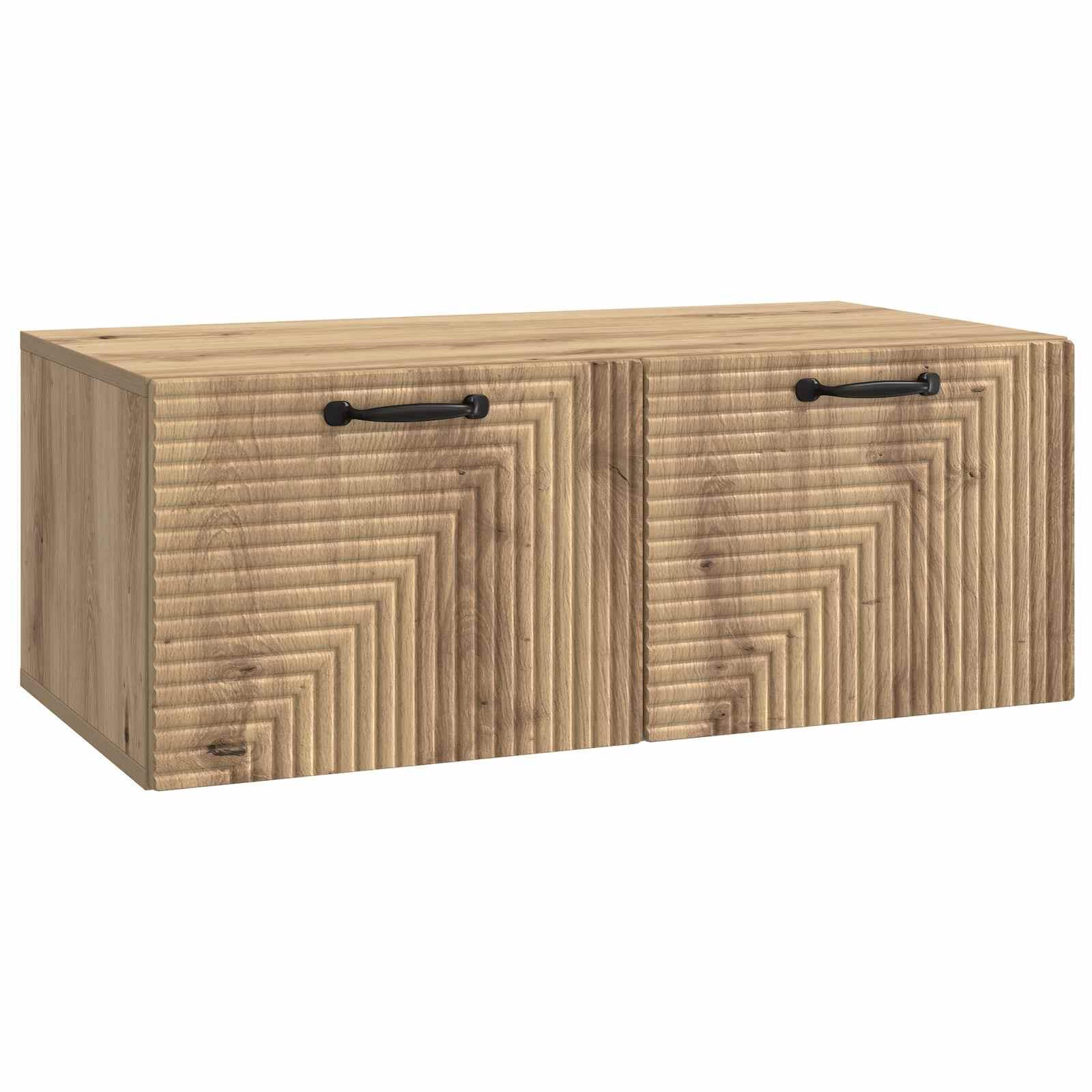 Væghængt TV-skab Artisan-eg 78,5 x 41 x 30 cm Konstrueret træ billede