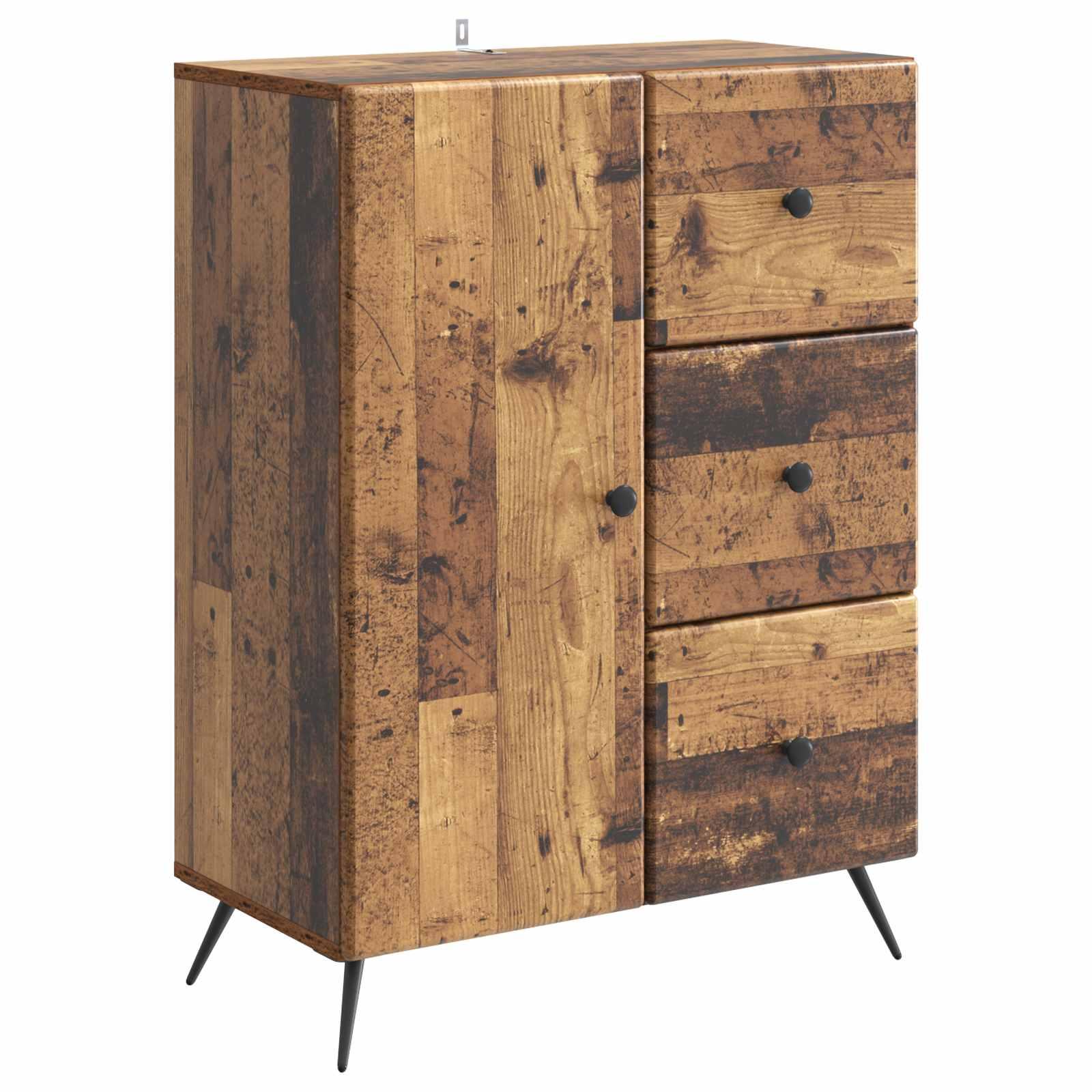 Sidebord Gammelt træ 66 x 34,5 x 90 cm Konstrueret træ billede