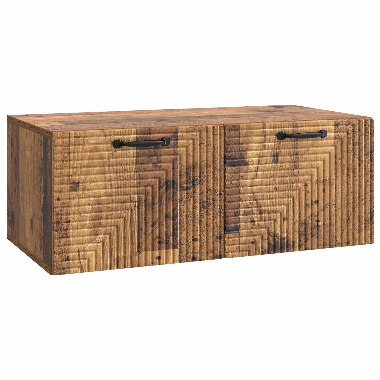 Væghængt TV-skab Gammelt træ 78,5 x 41 x 30 cm Konstrueret træ billede