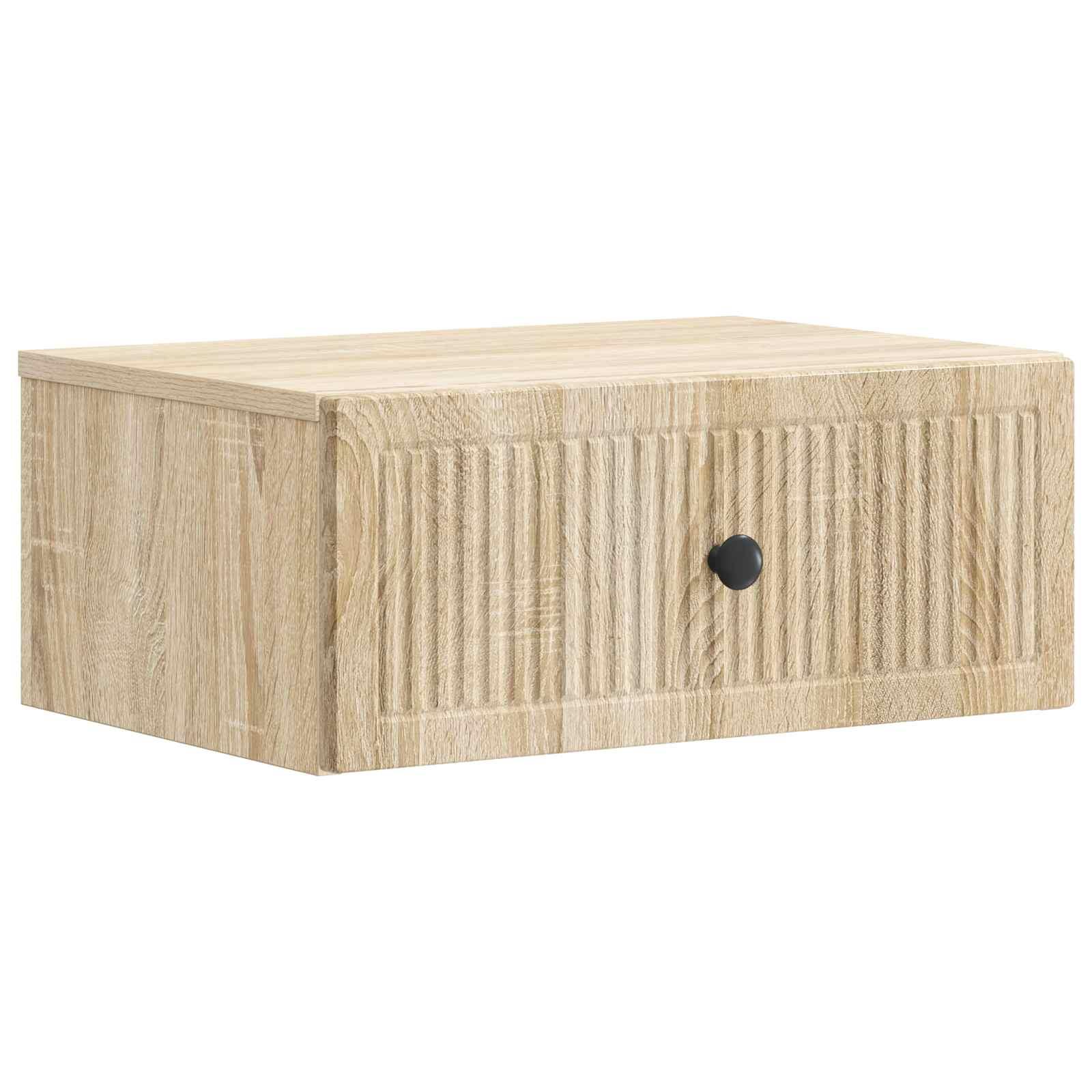 Natskab med skuffe Sonoma-eg 49 x 34,5 x 20 cm Konstrueret træ billede