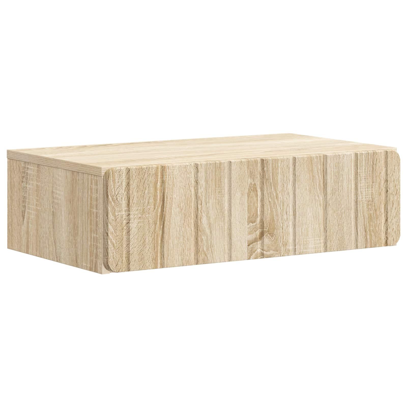 Væghængt Sideskab Sonoma-eg 59 x 34,5 x 17 cm Konstrueret træ billede