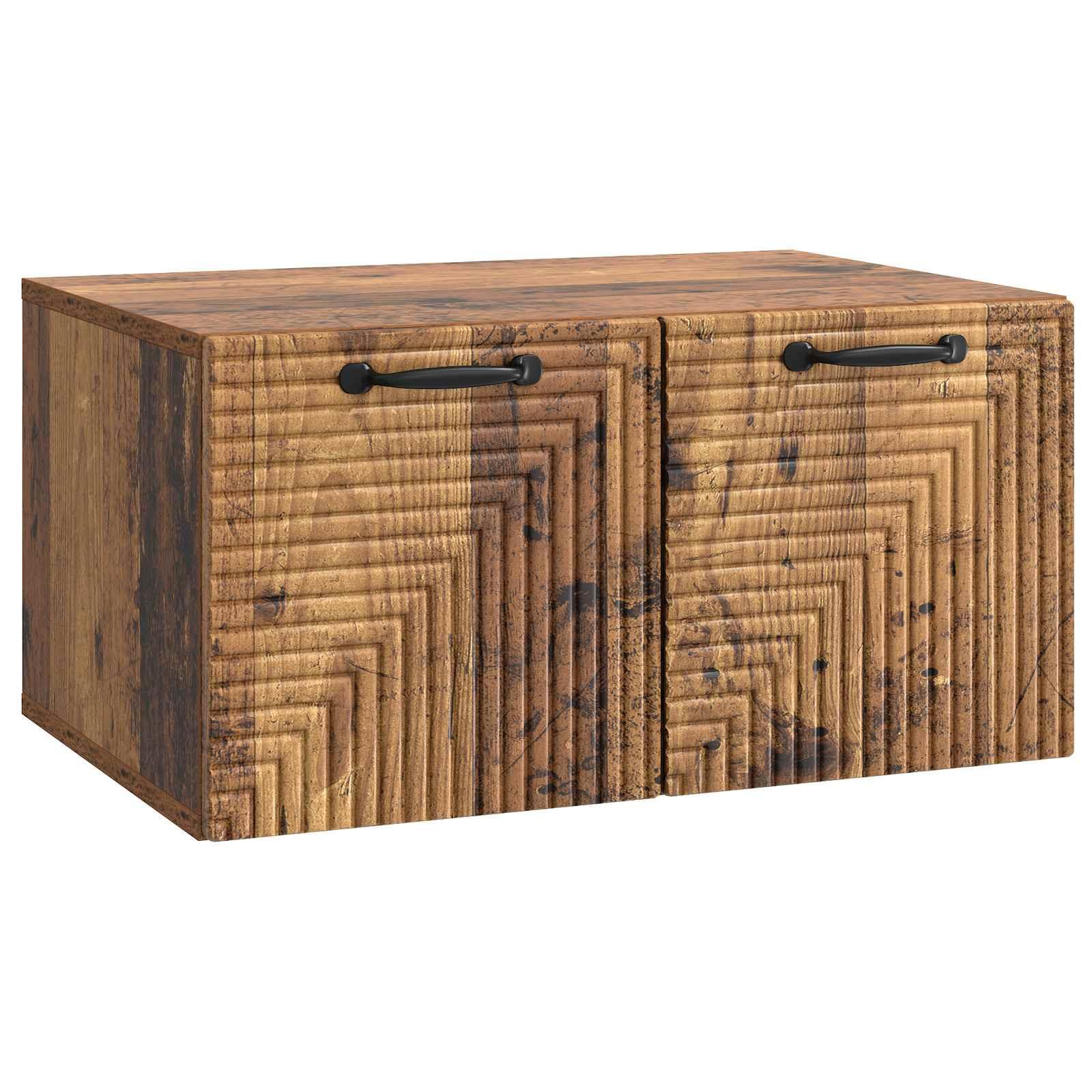Væghængt TV-skab Gammelt træ 59,5 x 41 x 30 cm Konstrueret træ billede