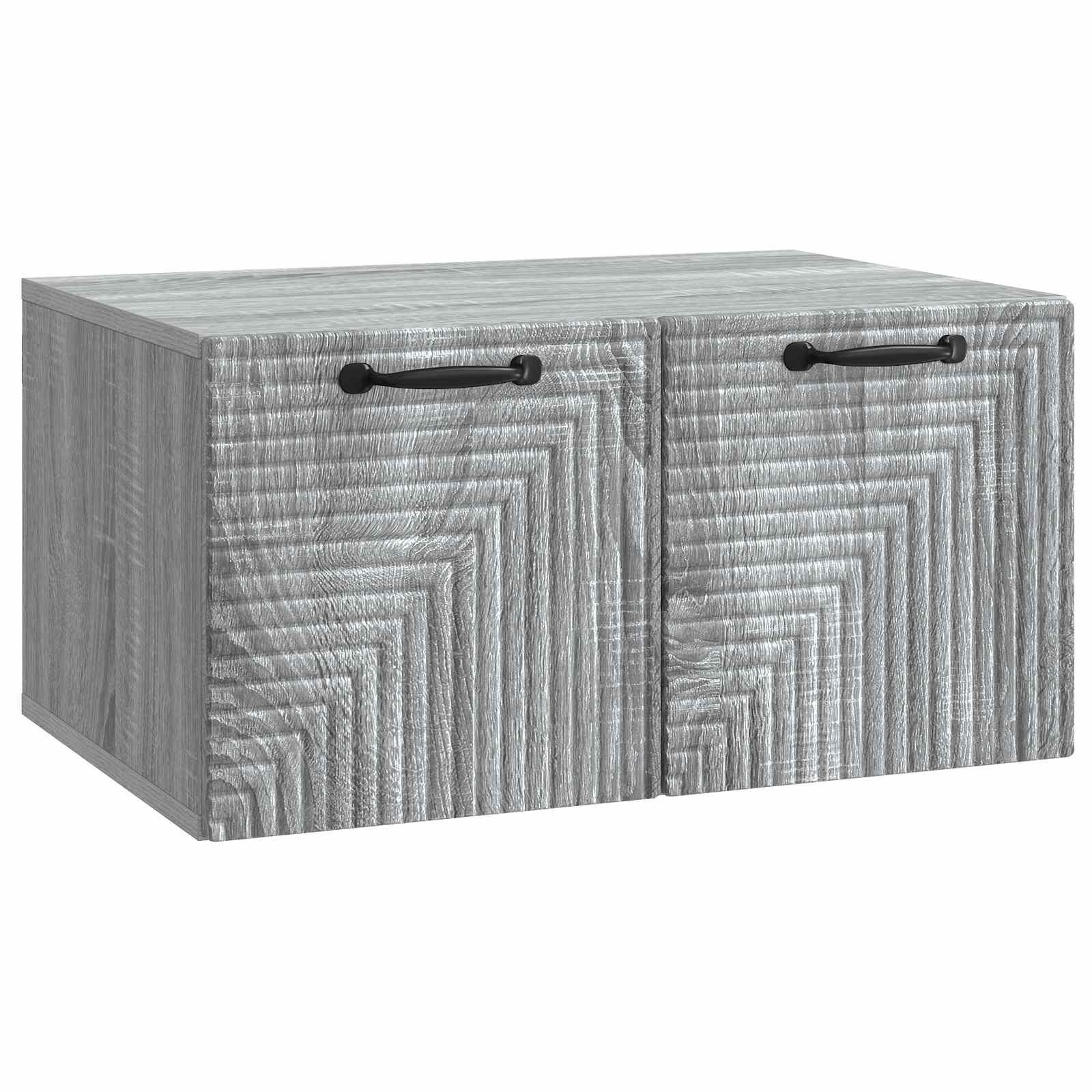Væghængt TV-skab Vægmonteret Grå sonoma-eg 59,5 x 41 x 30 cm billede