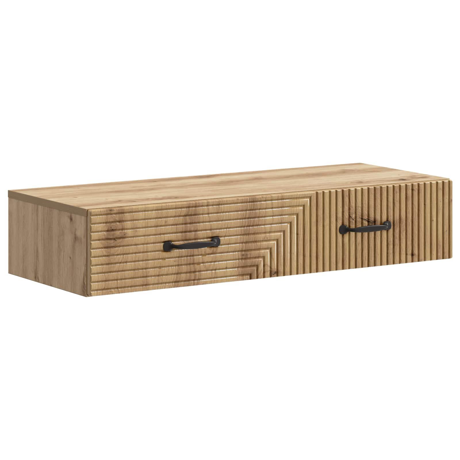 Væghængt Sideskab Artisan-eg 87,5 x 34,5 x 17 cm billede