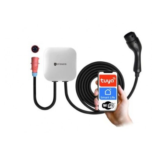 Ladestander til elbil 11 kW – DEFENZO Wallbox Home AC11, Wi‑Fi (OUTLET A+)