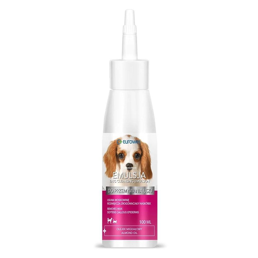 EUROWET ørerens-emulsion til hunde og katte - 100 ml billede