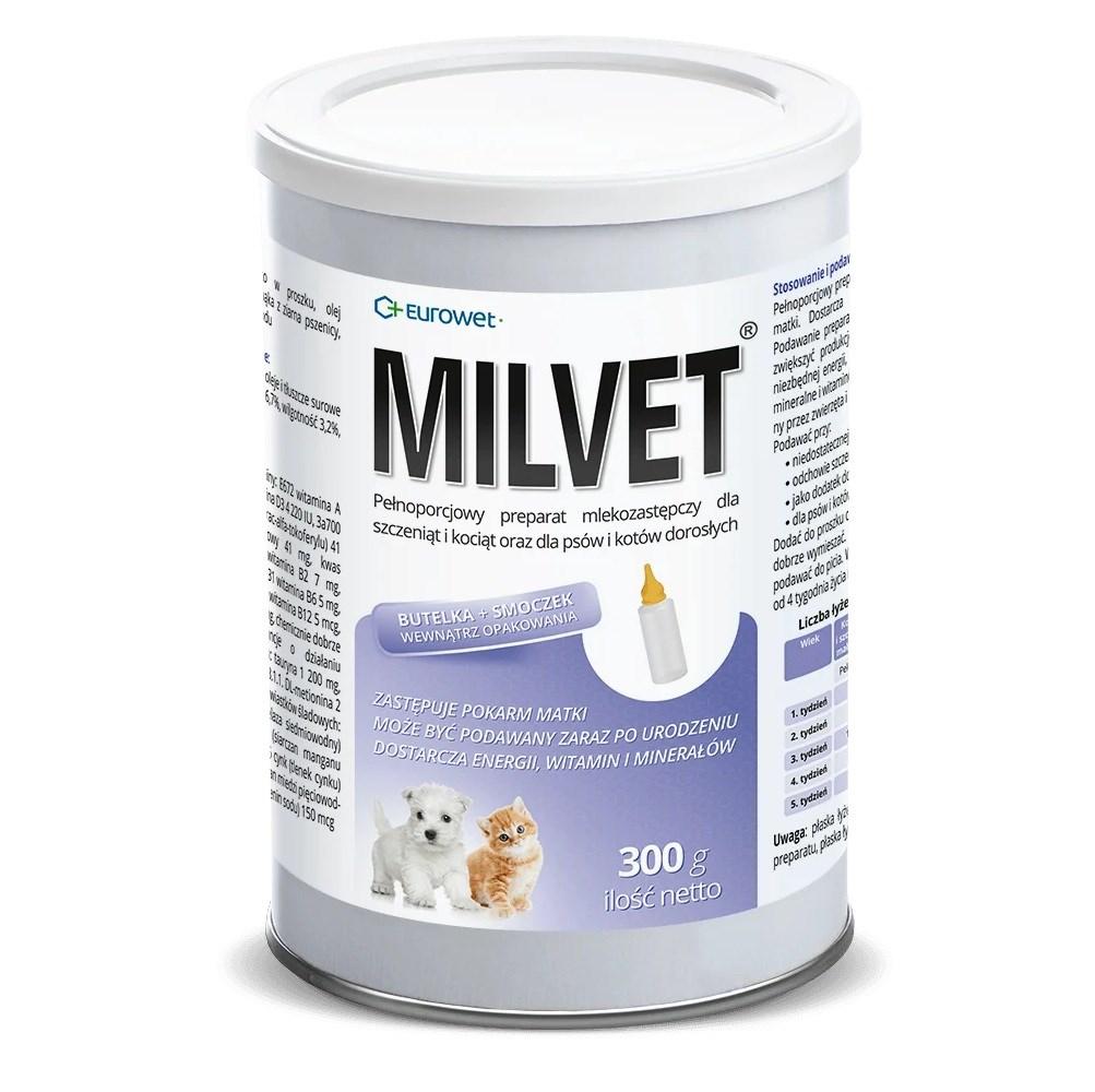 EUROWET Milvet modermælkserstatning til hunde og katte – 300 g billede