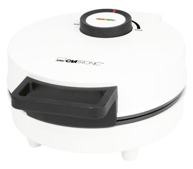 Clatronic WA 3832 vaffeljern – 20 cm, 1.200 W, sort/hvid billede