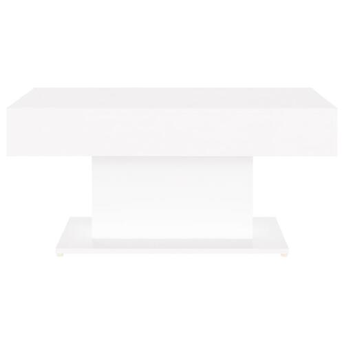 Sofabord 96x50x45 cm konstrueret træ hvid