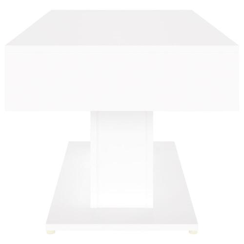 Sofabord 96x50x45 cm konstrueret træ hvid