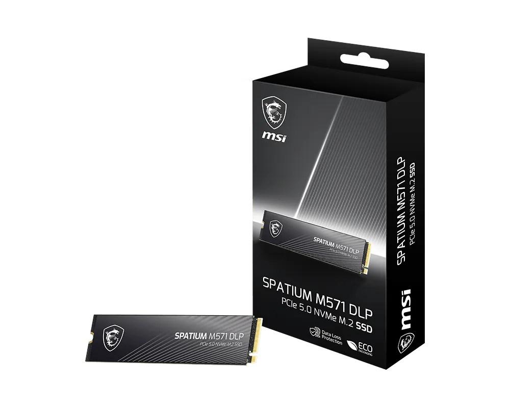 MSI Spatium M571 DLP 4 TB – PCIe 5.0 NVMe M.2 SSD (2280) billede