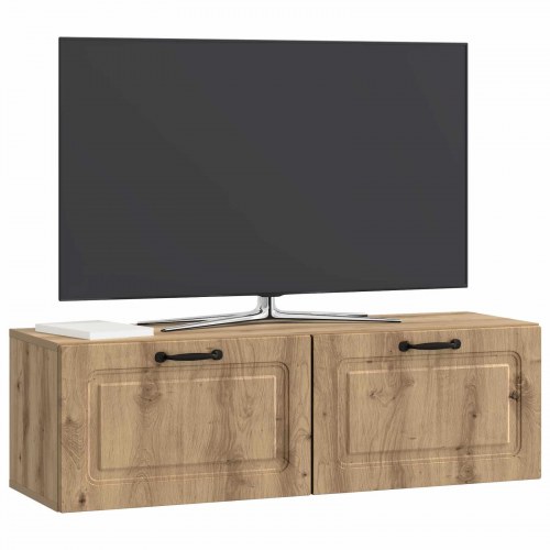 Væghængt TV-skab Artisan-eg 98 x 31 x 30 cm Konstrueret træ
