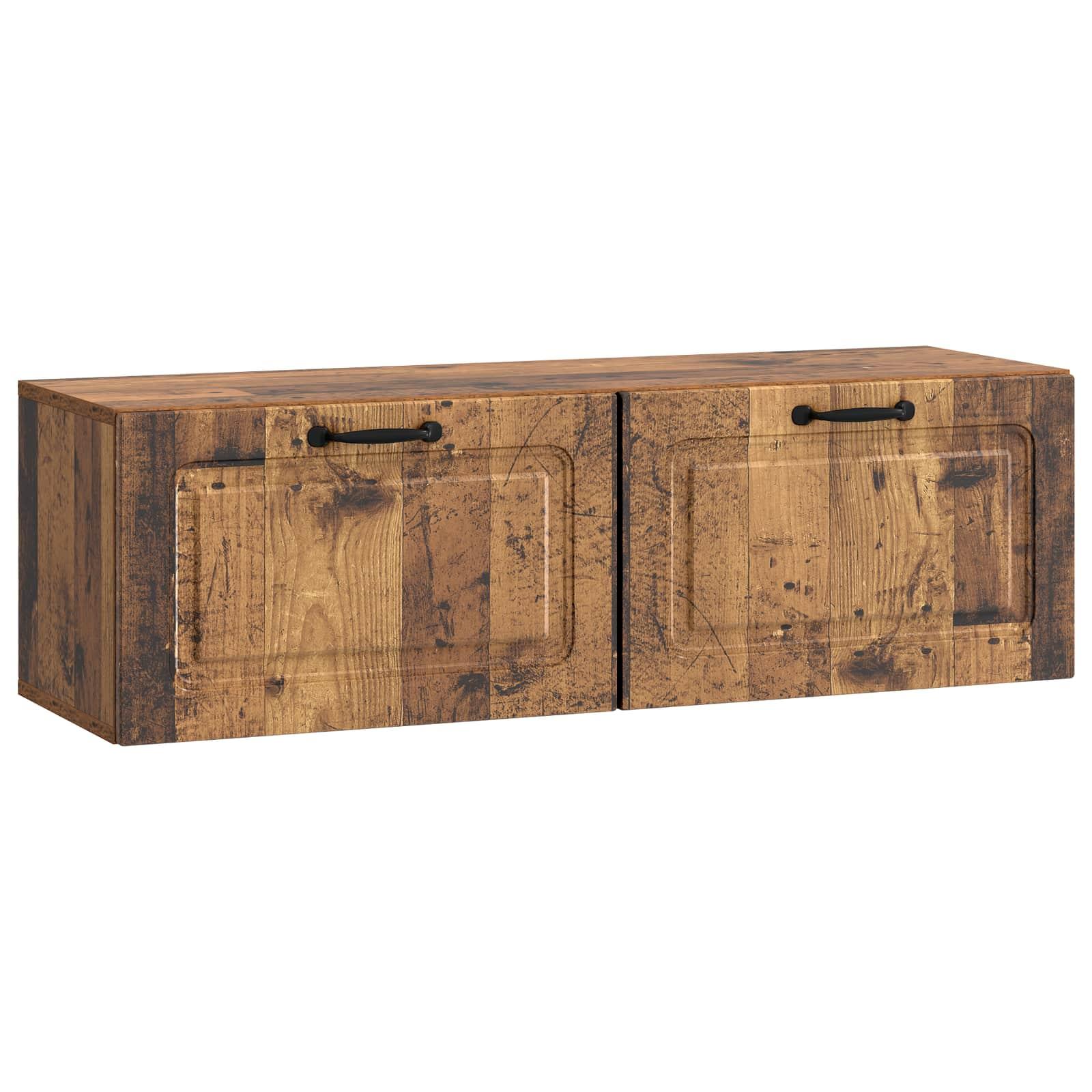 Væghængt TV-skab Gammelt træ 98 x 31 x 30 cm Konstrueret træ billede