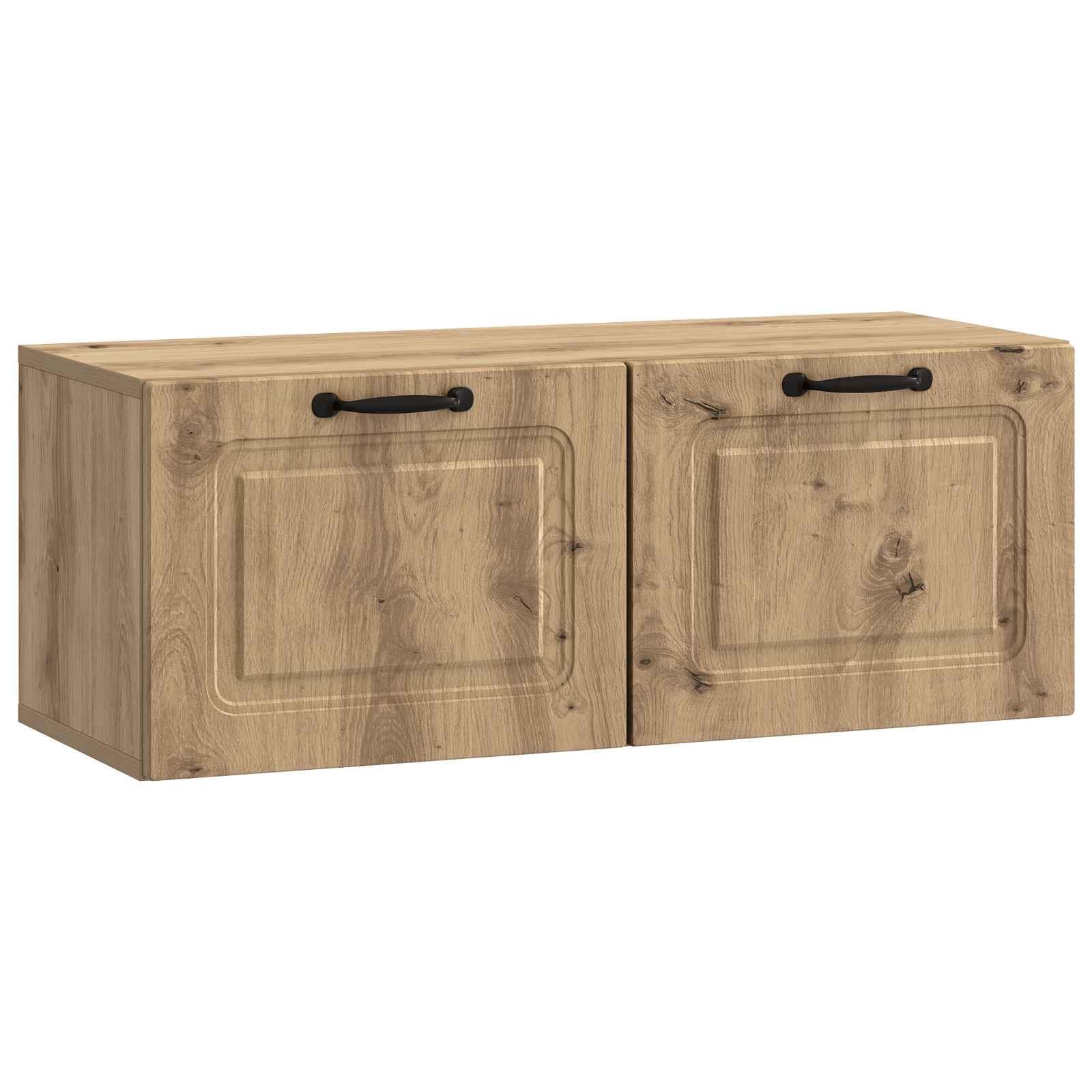 Væghængt TV-skab Artisan-eg 78,5 x 31 x 30 cm Konstrueret træ billede